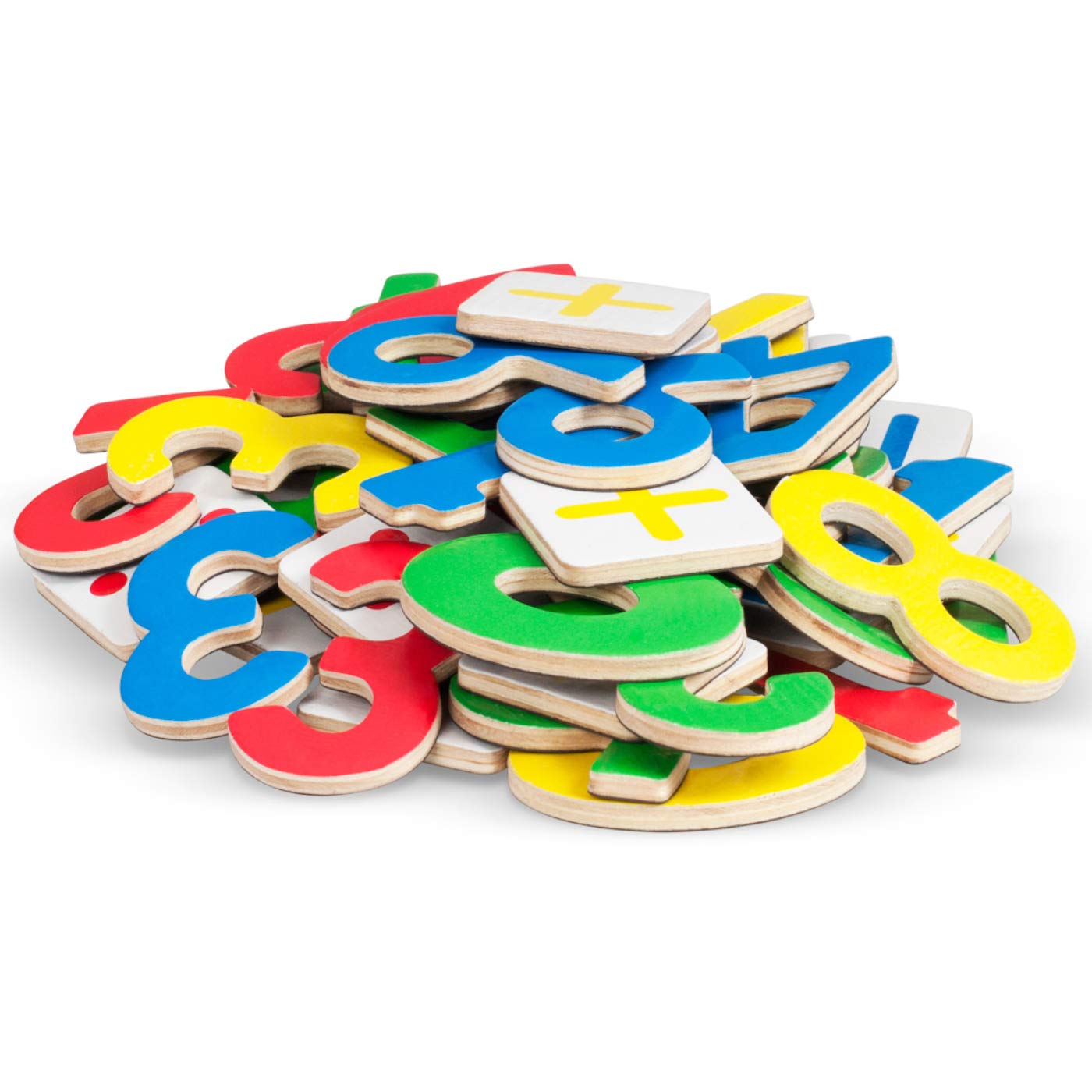 Premium Magnetic Wooden Numbers 0-9 & Math Symbols - Educational Toys for Preschool Learning | Great Gift for Kids