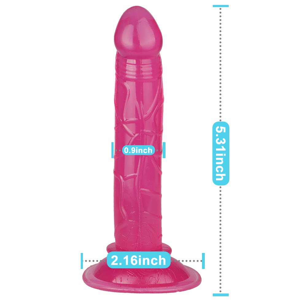 Realistic Silicone Mini Dildo - Pink Vibrating Sex Toy with Suction Cup for Women - Perfect for Solo Play & Couples Fun