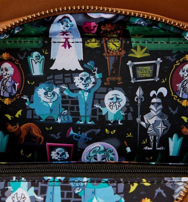 Disney Haunted Mansion Clock Crossbody Bag - Loungefly Exclusive Gothic Purse for Women | Perfect for Halloween, Cosplay, and Disney Park Outings