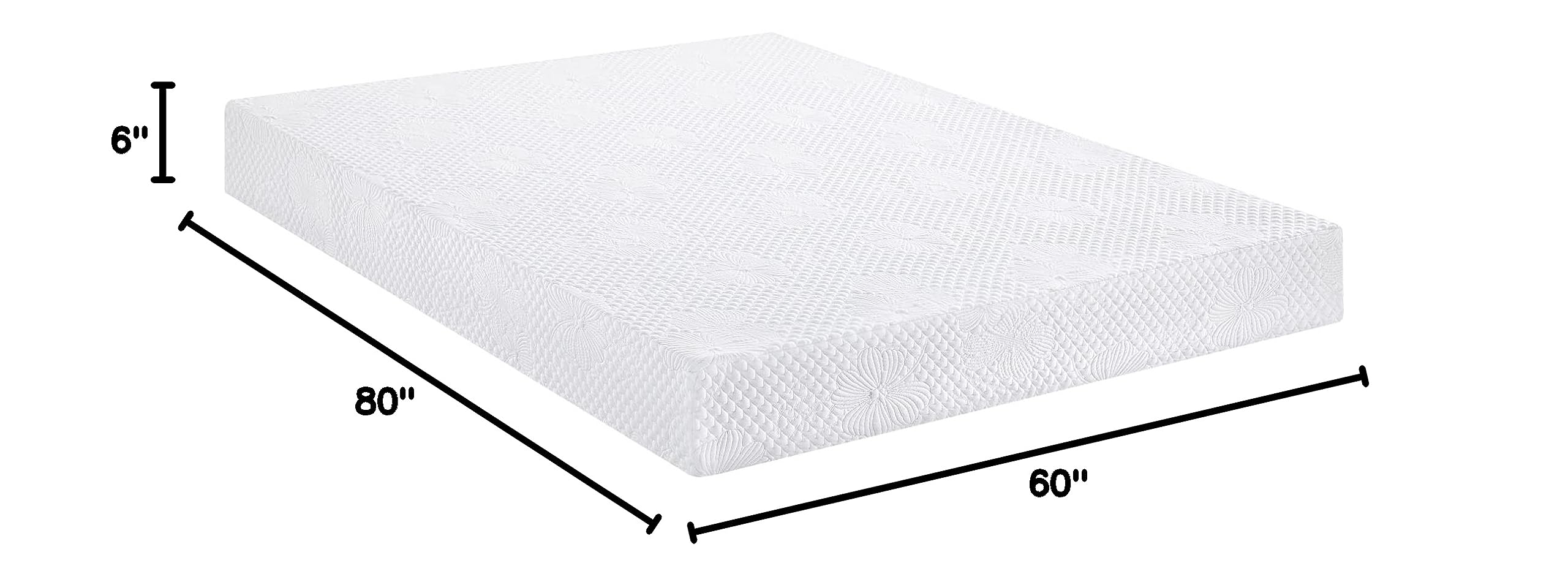 Olee Sleep 6 Inch Queen Size Memory Foam Mattress - Gel Infused Cooling Mattress for Pressure Relief & Back Support, CertiPUR-US Certified Medium Firm Mattress in a Box - Perfect for Guest Rooms, Dorm Beds & Apartment Sleeping