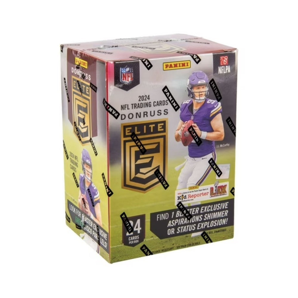 2024 Panini Donruss Elite Football 6 Pack Blaster Box - Green Disco Parallel Cards | NFL Trading Cards Collection for Collectors & Fans | Perfect for Gifts, Display, and Fantasy Football Season