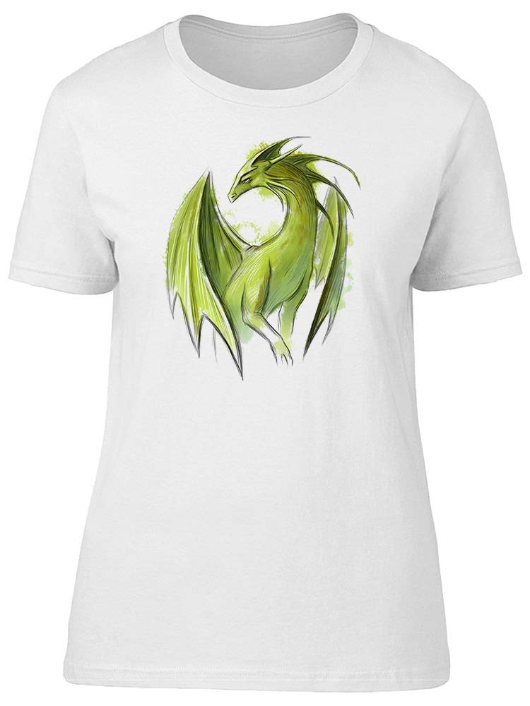 Green Dragon Graphic Tee for Women - Stylish Casual Wear