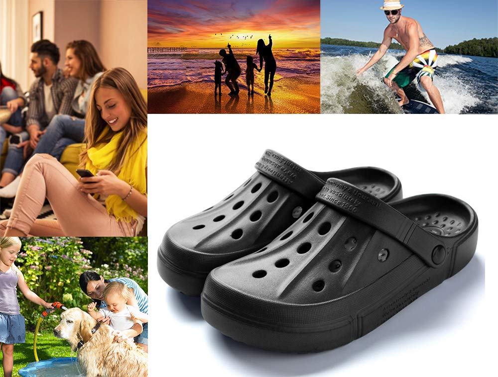 **Breathable Garden Clogs for Men & Women - Comfortable Slip-On Beach Sandals, Lightweight Water Shoes for Outdoor, Pool, and Yard Use**