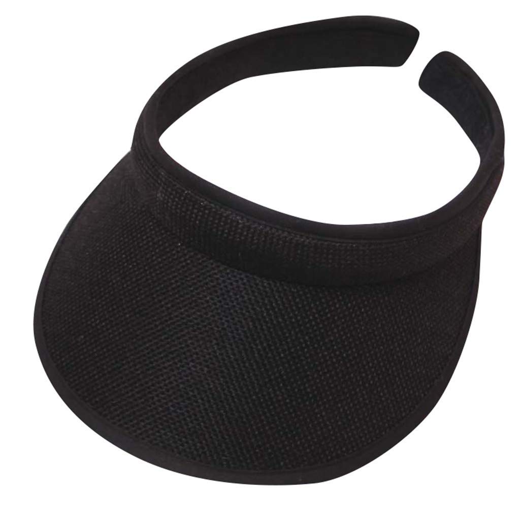 Adjustable Sun Visor Hat for Men & Women - Lightweight Quick Dry Sports Cap for Golf, Tennis, Running - 21-24