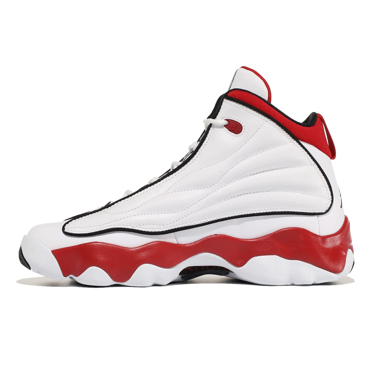 Jordan Pro Strong Basketball Shoes for Kids - White/Black/Gym Red - Size 5 Big Kid - Perfect for School, Training & Court Play