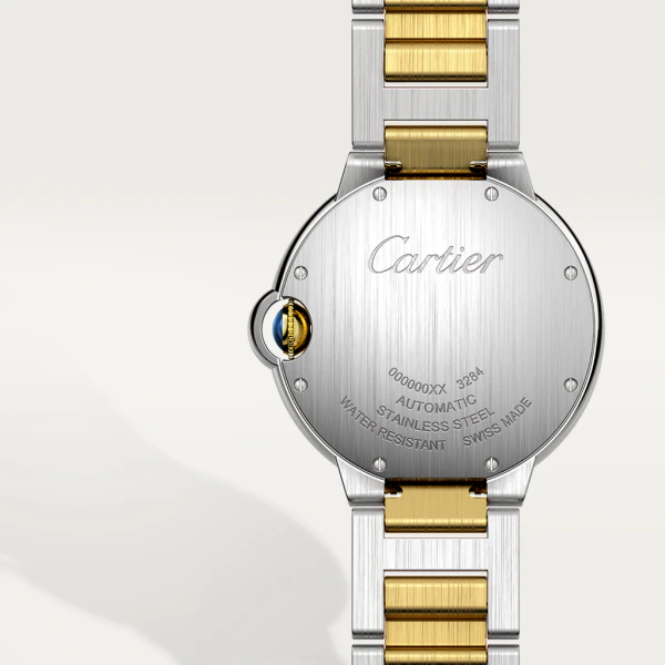 Cartier Ballon Bleu 33mm Women's Watch - Stainless Steel & Rose Gold Luxury Timepiece for Women | Perfect for Business, Formal Events & Everyday Elegance