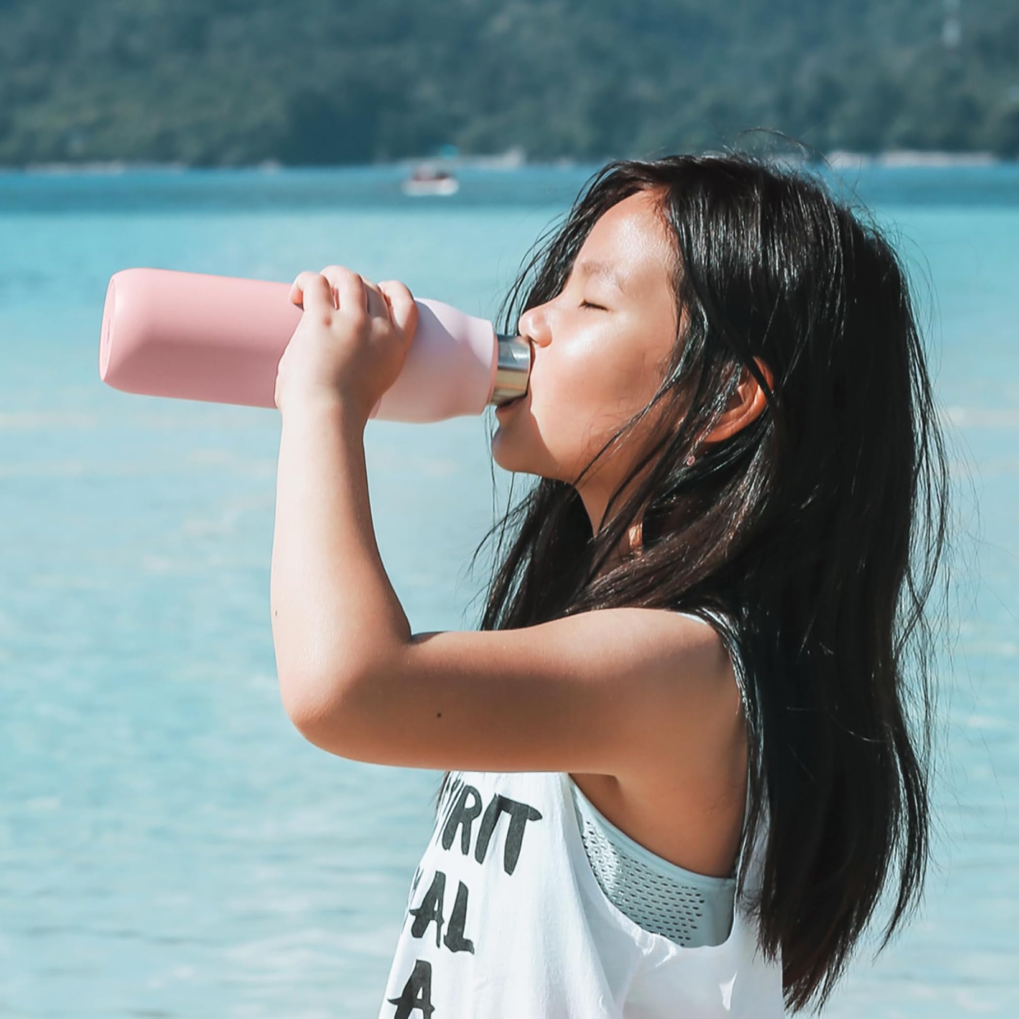 LARQ Bottle PureVis 17 oz - Self-Cleaning Stainless Steel Water Bottle with UV Water Purifier | Insulated, BPA-Free, Reusable & Travel Friendly | Perfect for Hiking, Gym, Office & Outdoor Activities