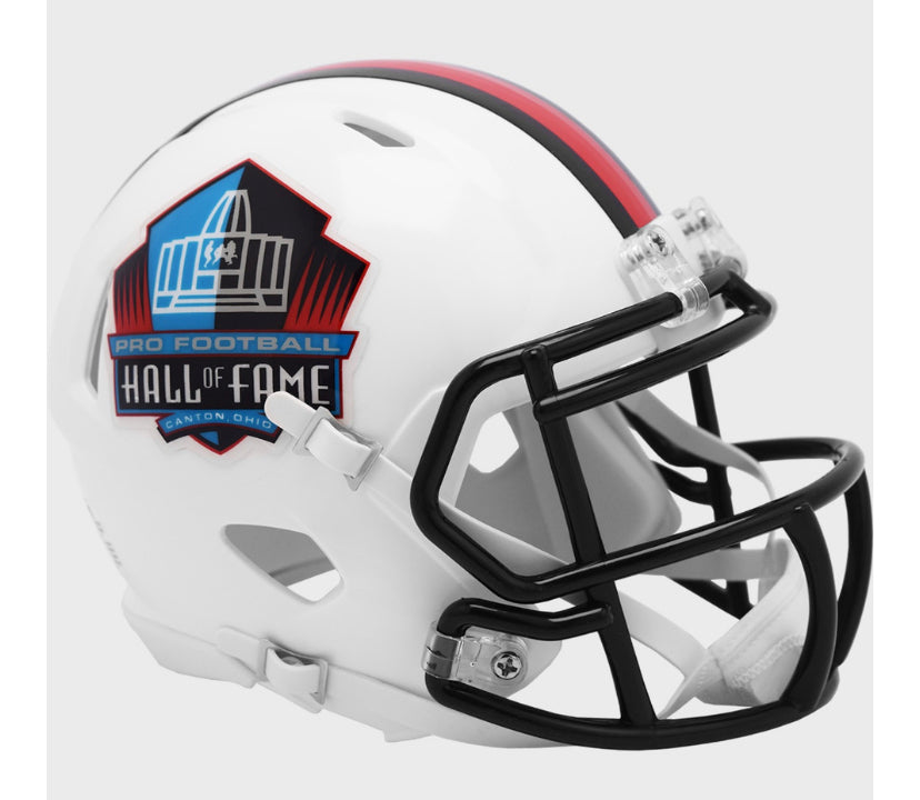 Official NFL Hall of Fame Canton Riddell Mini Helmet - Collectible Football Memorabilia for Fans, Display & Home Decor, Perfect for Sports Enthusiasts & Gift Giving