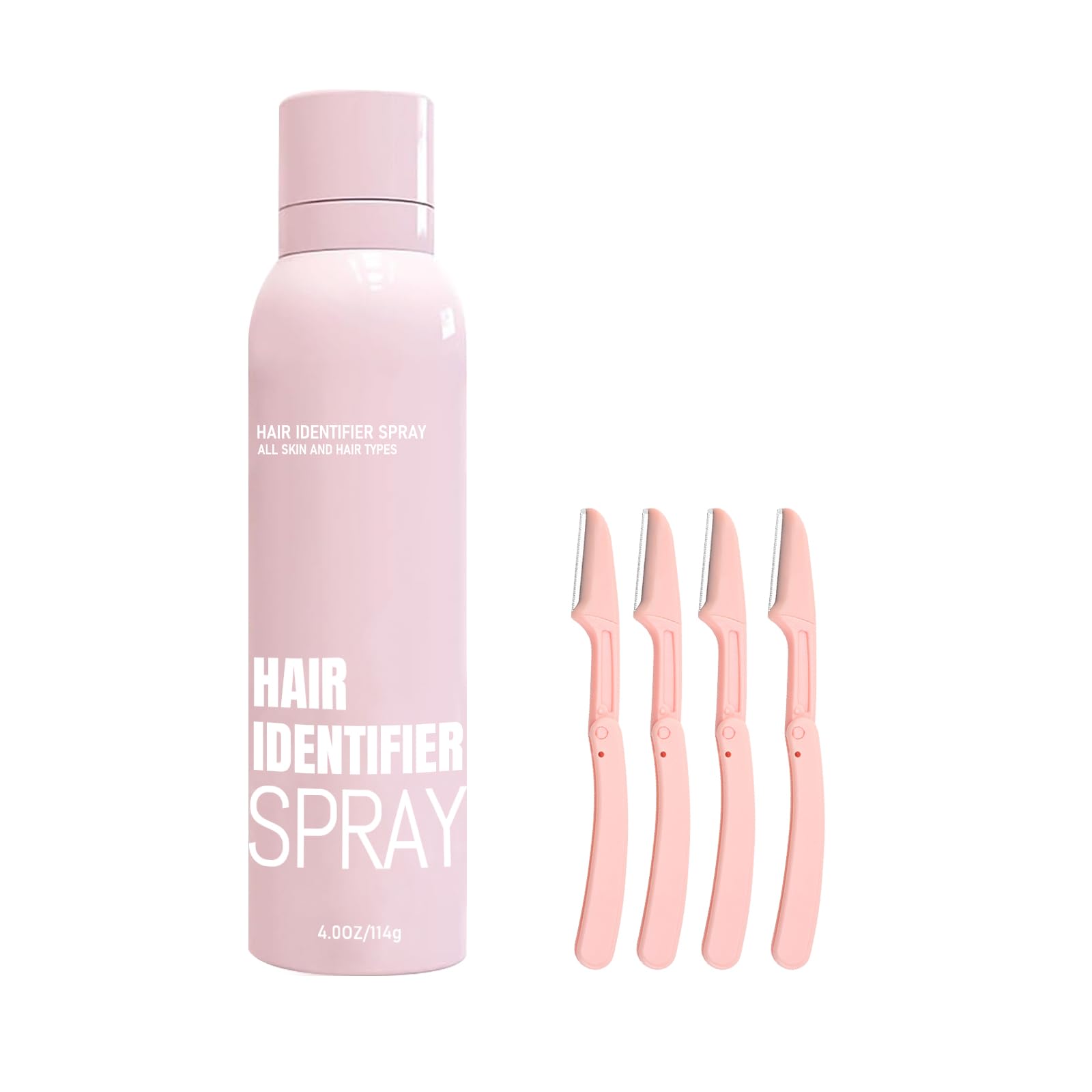 2025 Hair Identifier Spray for Face Shaving & Dermaplaning - Moisturizing Skin Care (4pcs) for Smooth Skin Prep