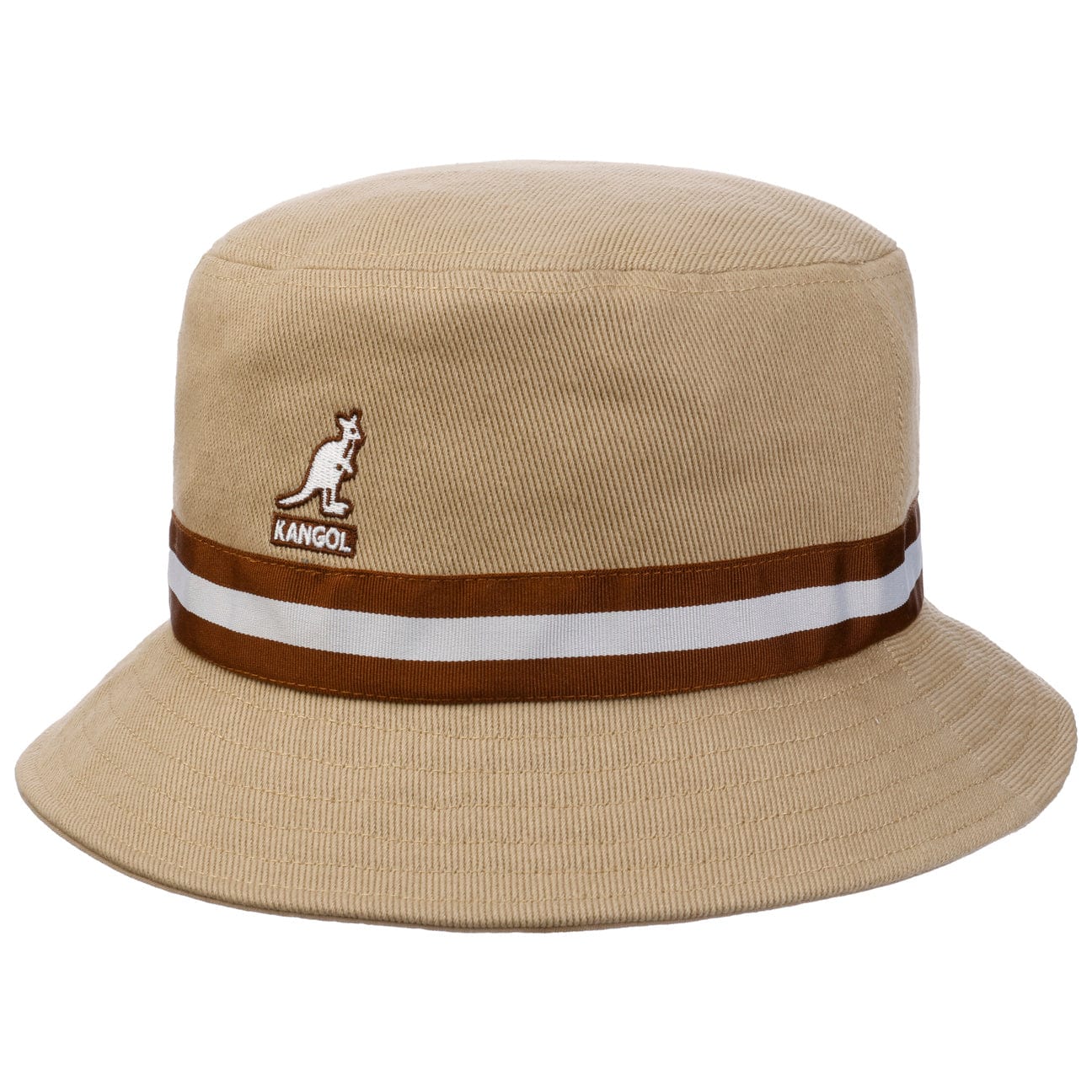 Kangol Stripe Lahinch Cotton Bucket Hat for Men & Women - Stylish Summer Sun Hat for Outdoor, Beach, and Travel