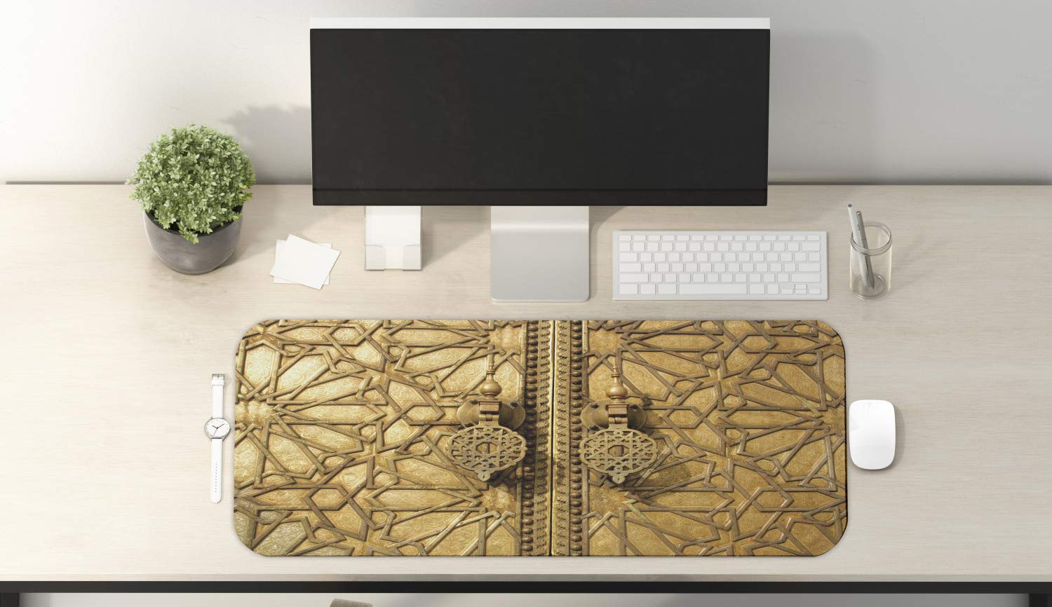 Ambesonne Moroccan Computer Mouse Pad - Large 31