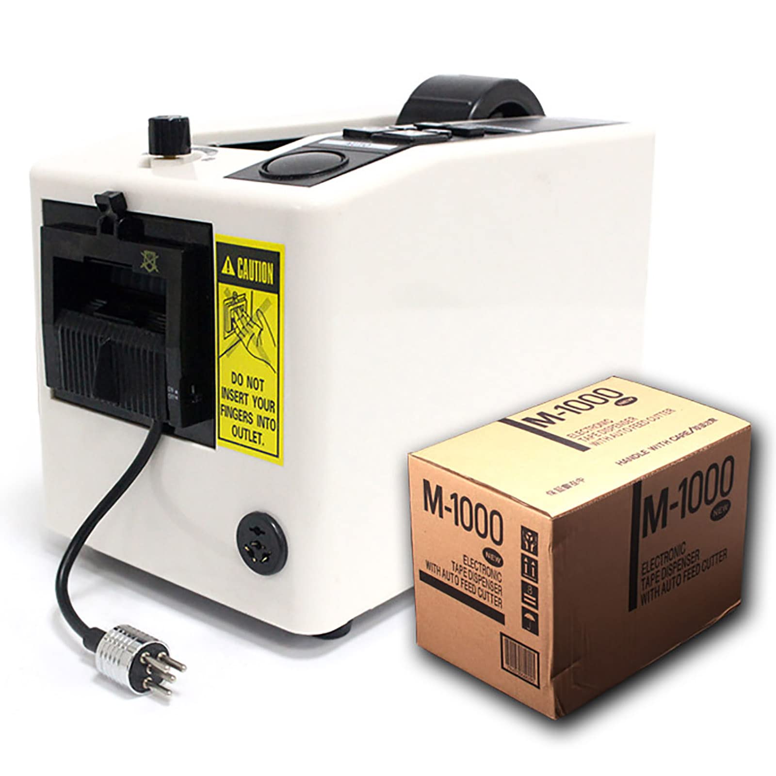 Electric Tape Cutter Dispenser Machine - Automatic Adhesive Tape Cutting with 999mm Length & 8-50mm Width Adjustment for Packaging, Shipping, Sealing - Perfect for Offices, Warehouses, and Home Use