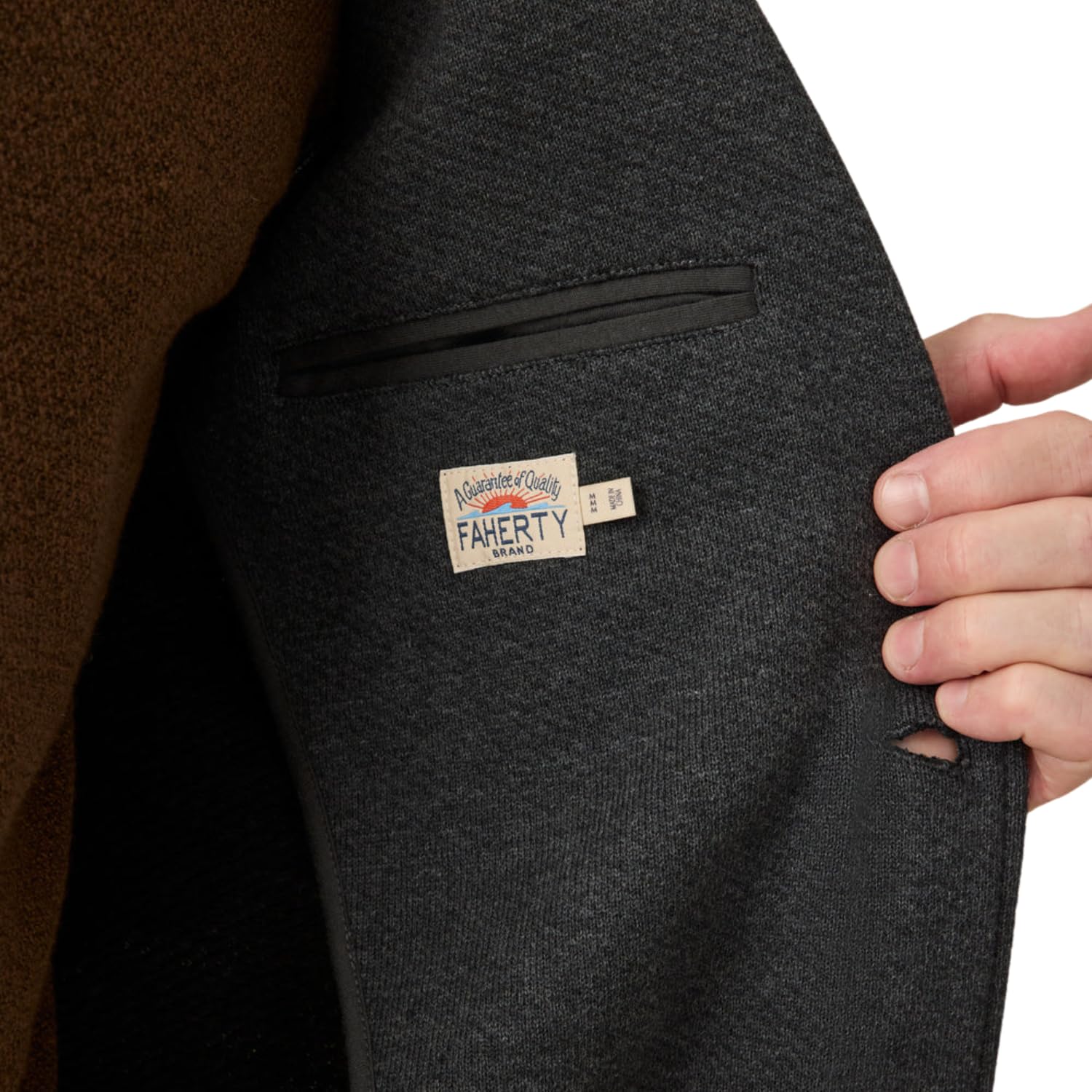 Faherty Men's Inlet Knit Blazer - Lightweight Stretch Travel Blazer for Business Casual & Office Wear - Perfect for Work, Weddings & Date Nights