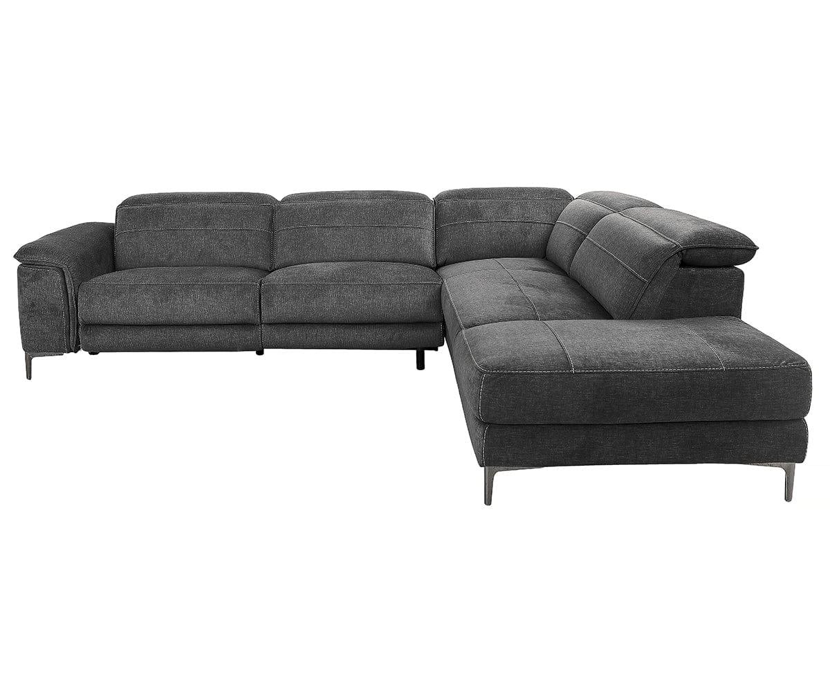 Aria Right Power Sectional Sofa - Modern Reclining Sectional Couch with USB Charging & Cup Holders - Perfect for Living Room, Family Room & Home Theater
