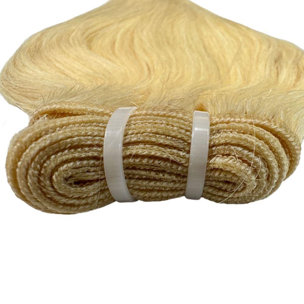 100% Human Raw Blonde Straight Hair Bundles for Extensions & Weaves | Natural Virgin Hair for Sew-Ins, Wigs & Ponytails | Perfect for Styling, Volume & Length