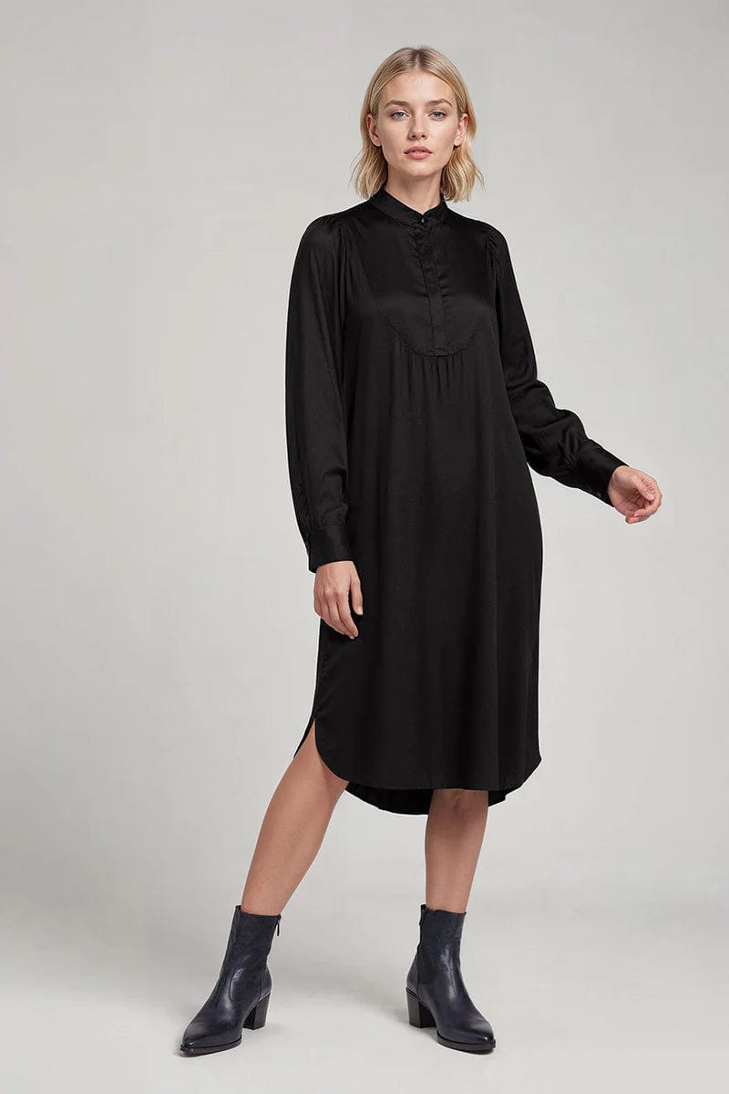 Christine Women's Satin TENCEL™ Dress - Elegant & Comfortable Midi Dress in Multiple Colors | Perfect for Office Wear, Cocktail Parties & Special Occasions