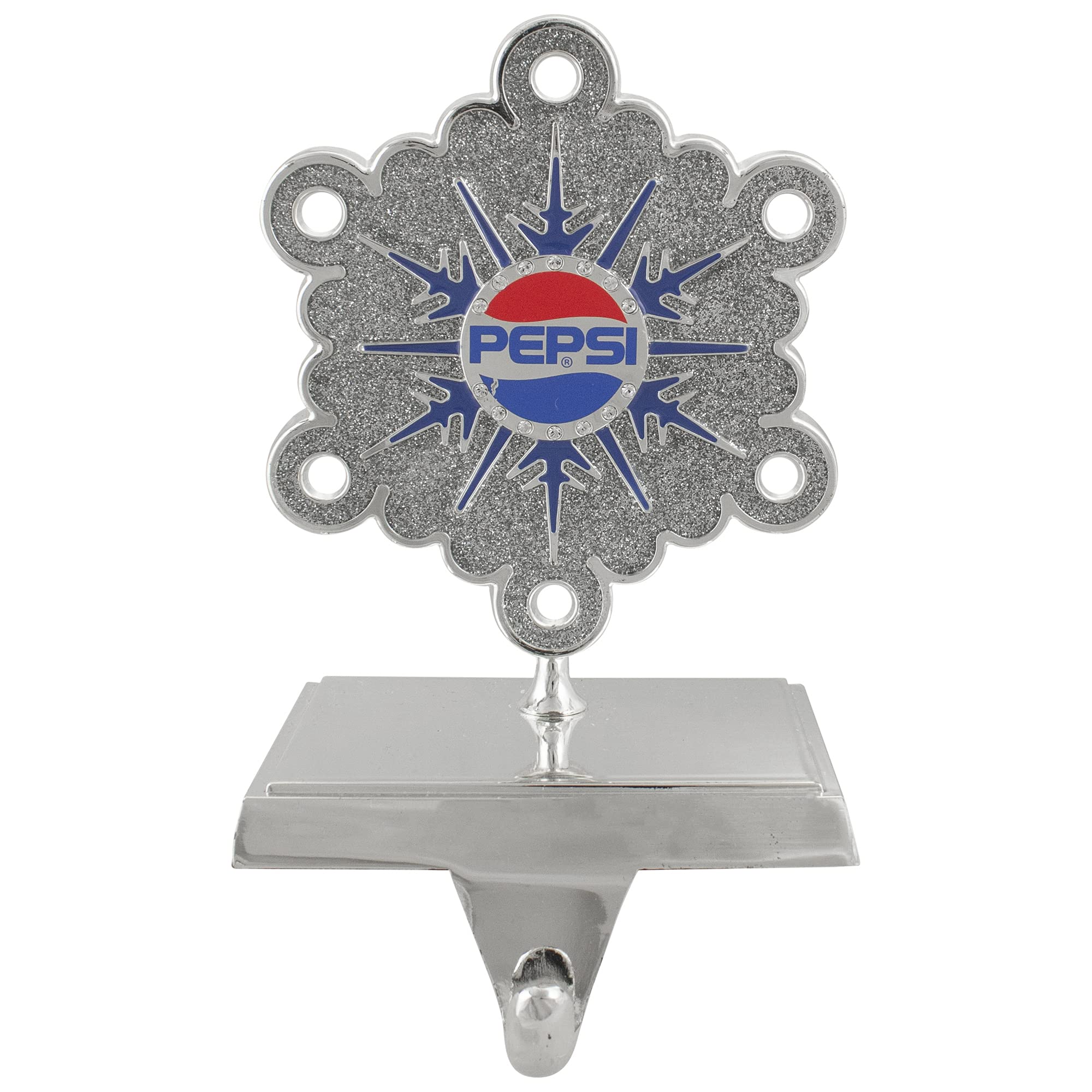 Pepsi Snowflake Stocking Holder with Crystals, 6.5
