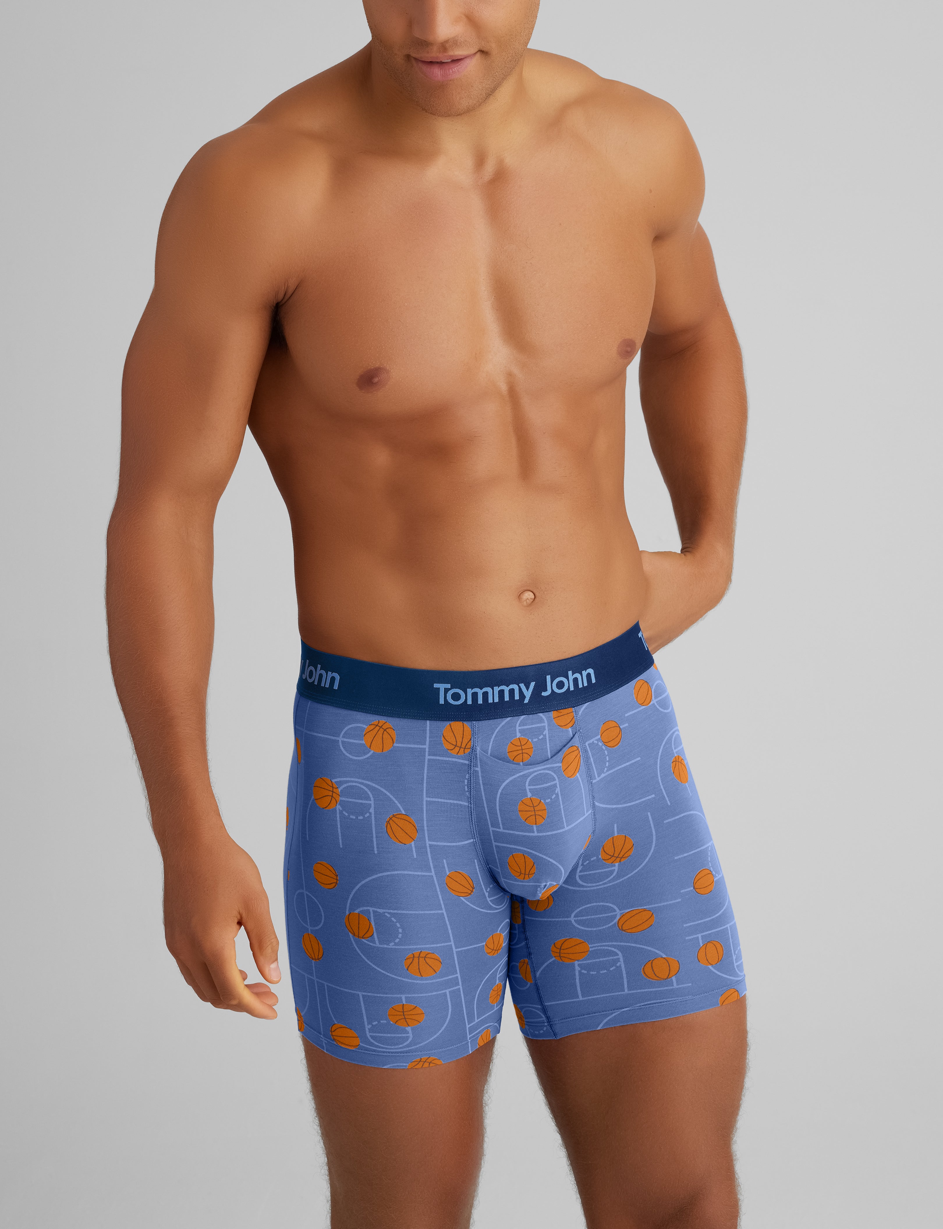Second Skin Mid-Length Boxer Briefs - 6 Pack - Ultra Soft & Breathable Men's Underwear for All-Day Comfort - Perfect for Workout, Running & Daily Wear
