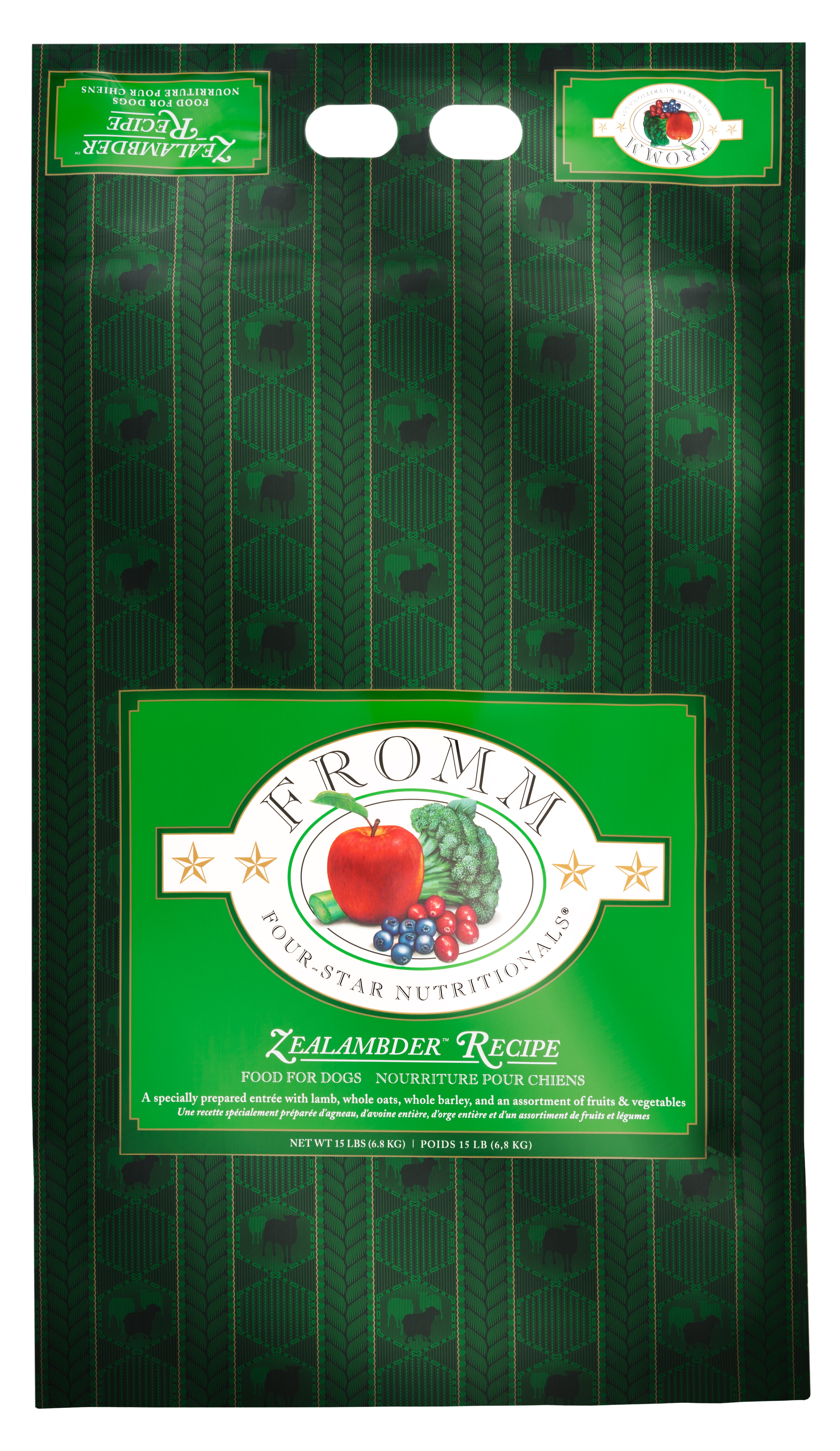 Fromm Four Star Grain-Free Dry Dog Food - Premium Lamb Recipe for All Breeds & Life Stages - Ideal for Sensitive Stomachs & Healthy Skin