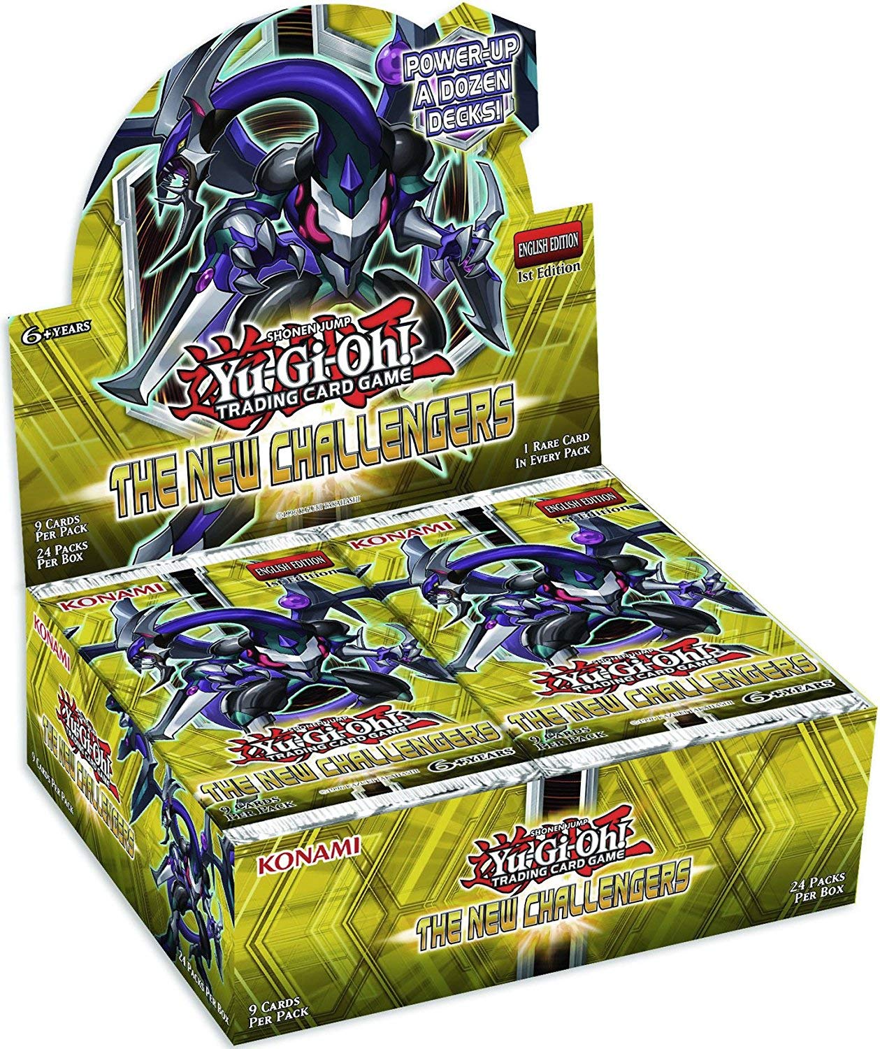 Yu-Gi-Oh The New Challengers Booster Box by Konami - 36 Packs of Trading Cards for Collectors & Players - Perfect for Tournaments, Game Nights & Gifts