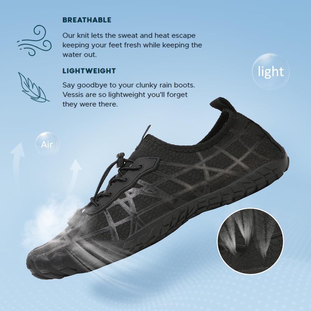 **Women's & Men's Quick-Dry Water Shoes - Barefoot Beach Swim Shoes for Pool, River, Surf & Yoga | Lightweight Aqua Shoes for Water Park, Travel & Outdoor Activities**