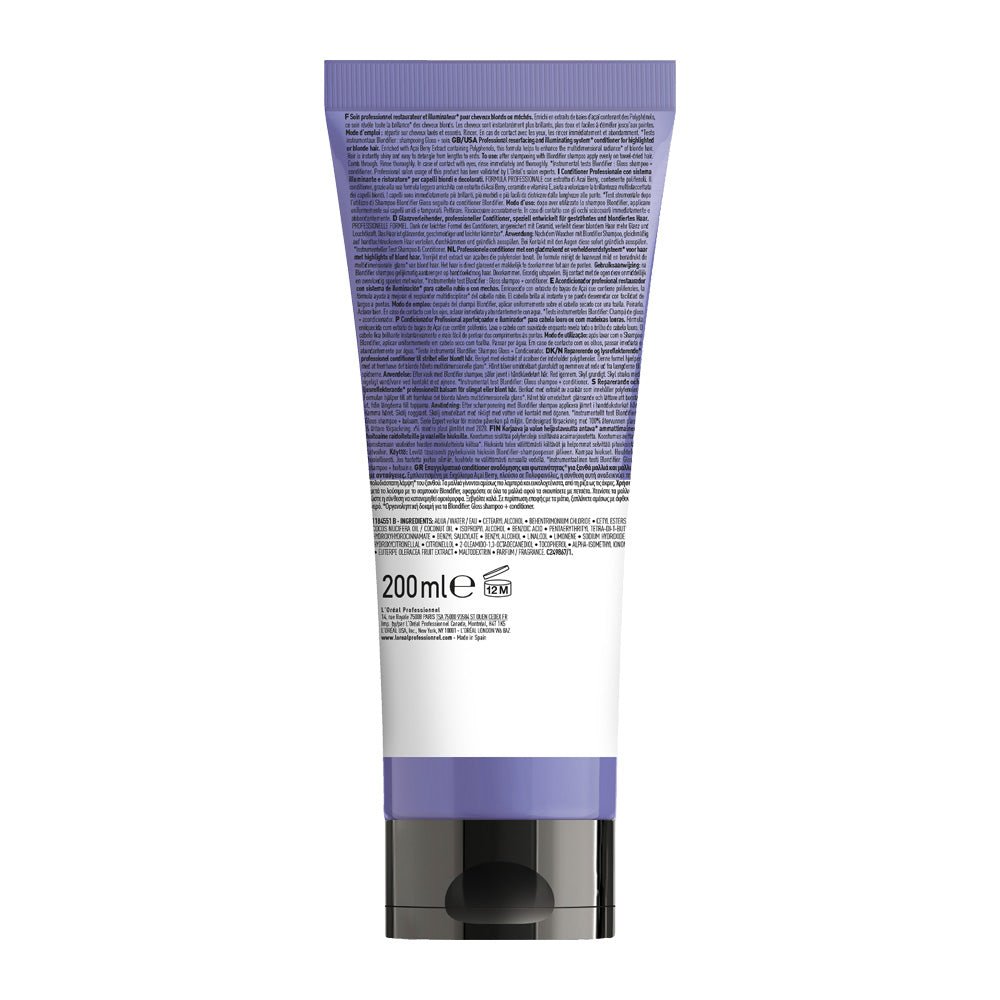 L'Oreal Professionnel Serie Expert Blondifier Conditioner for Blonde Hair - 200ml | Toning & Brightening Hair Care | Perfect for Salon & Home Use