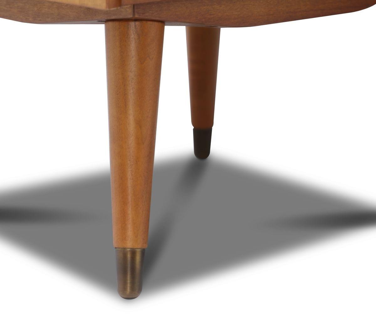 Modern Bolig Nightstand with Light Walnut Finish - Stylish Bedside Table for Bedroom, Living Room, or Guest Room Decor