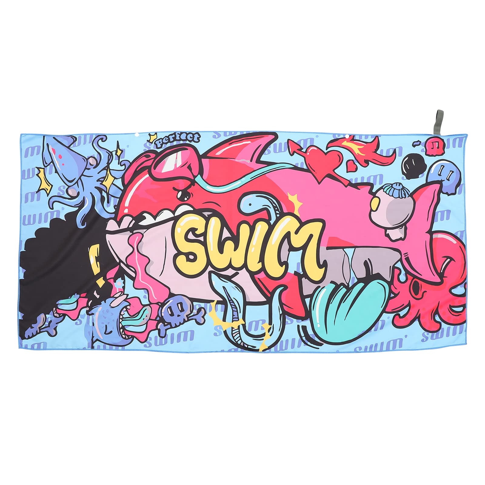 LUOZZY Microfiber Quick Dry Beach Towel - Super Absorbent Lightweight Travel Towel for Swimming, Yoga, Gym, Camping & Outdoor Activities - Bohemian Style Whale Print Blanket for Pool, Picnic & Beach Day