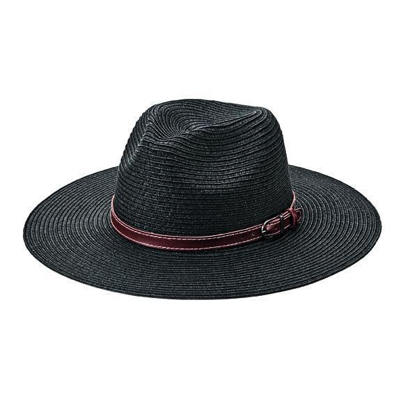 Stylish Women's Fedora Hat with Faux Leather Band & Adjustable Buckle - Perfect for Outdoor, Travel, and Fashion Occasions