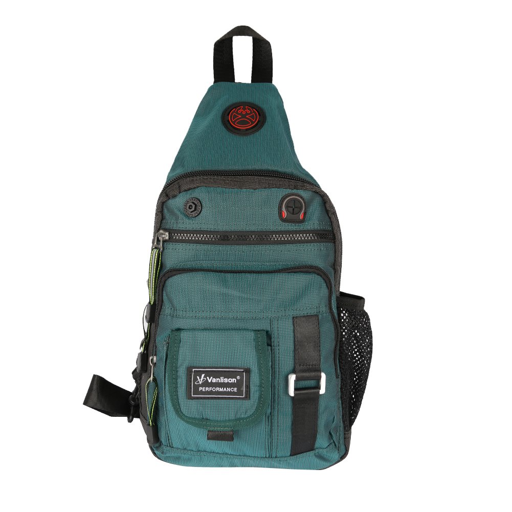 Stylish Crossbody Sling Backpack for Men & Women - Lightweight Water-Resistant Blue Shoulder Bag - Perfect for Travel, Hiking & Daily Commute