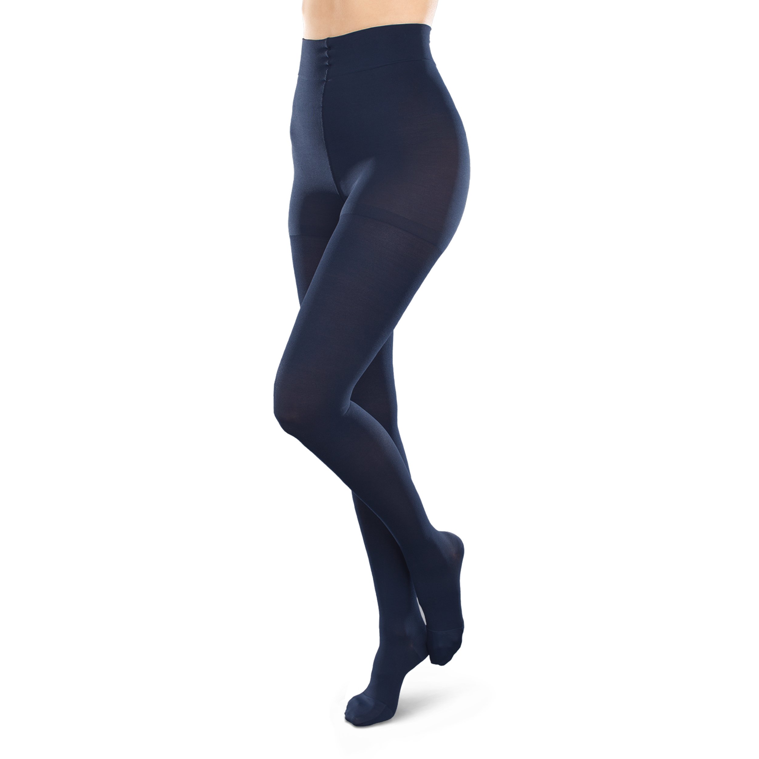Ease Opaque Women's Support Pantyhose - 20-30mmHg Moderate Graduated Compression Stockings for Varicose Veins & Swelling Relief - Perfect for Travel, Work & Everyday Comfort
