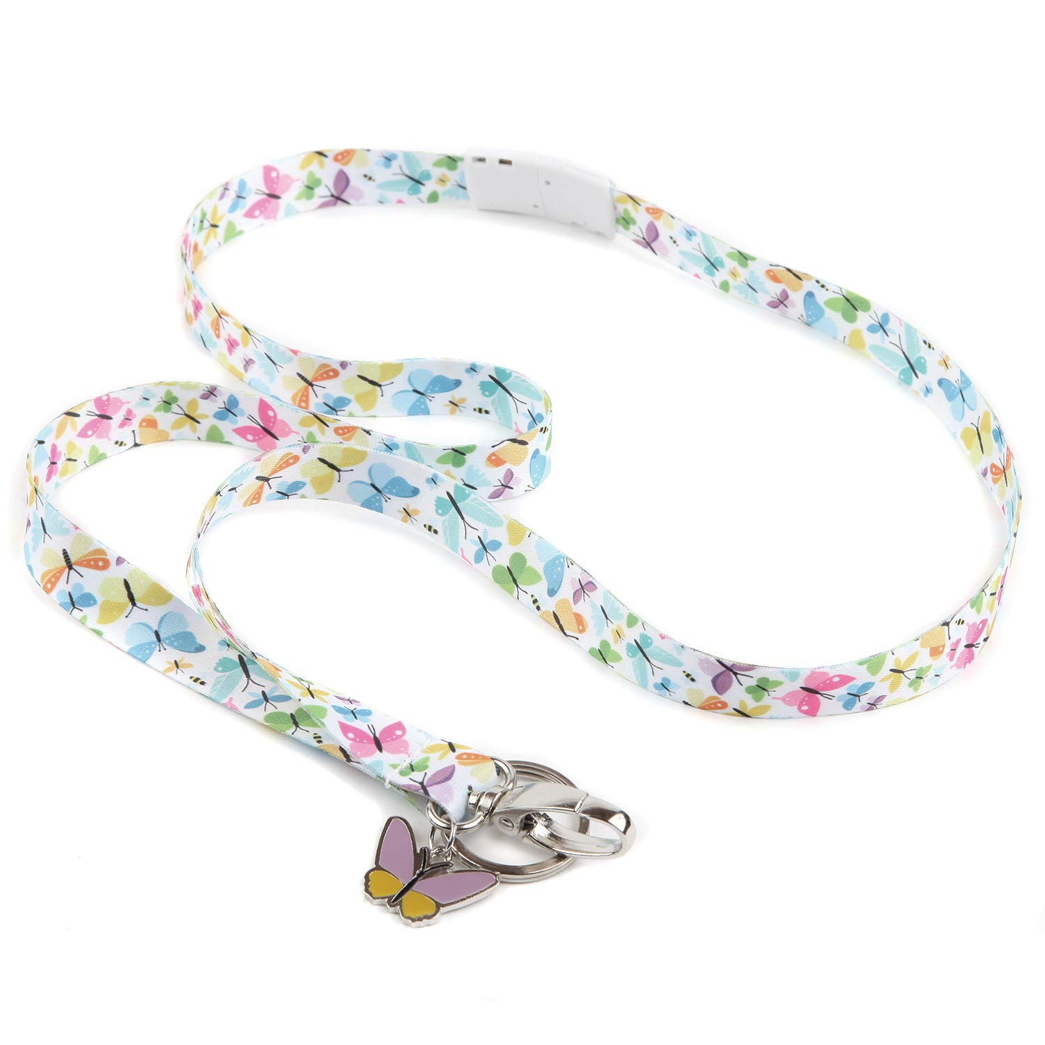 Fashionable Breakaway Lanyard for Women - ID Badge Holder with Key Ring for Nurses, Teachers & Students - Office & School Use