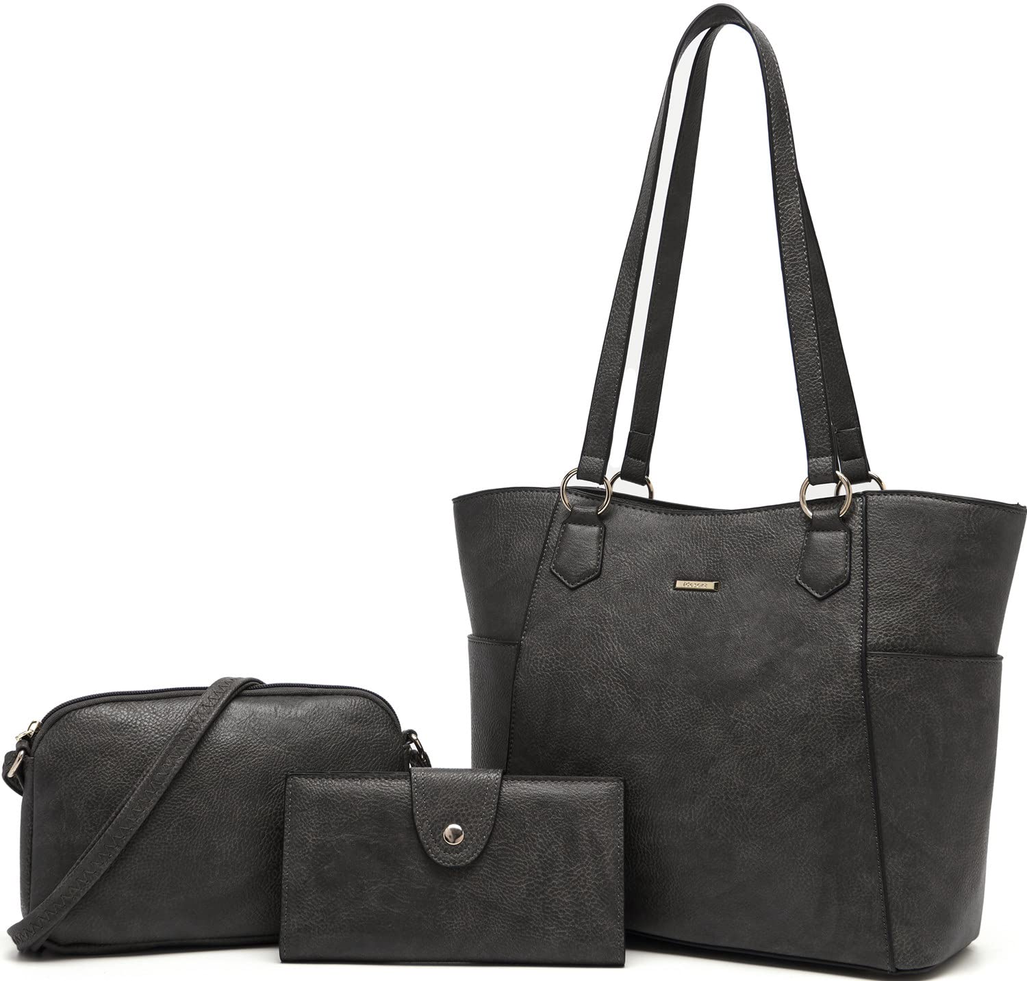Women's Tote & Crossbody Bag Set - Large Shoulder Purse for Work & Travel
