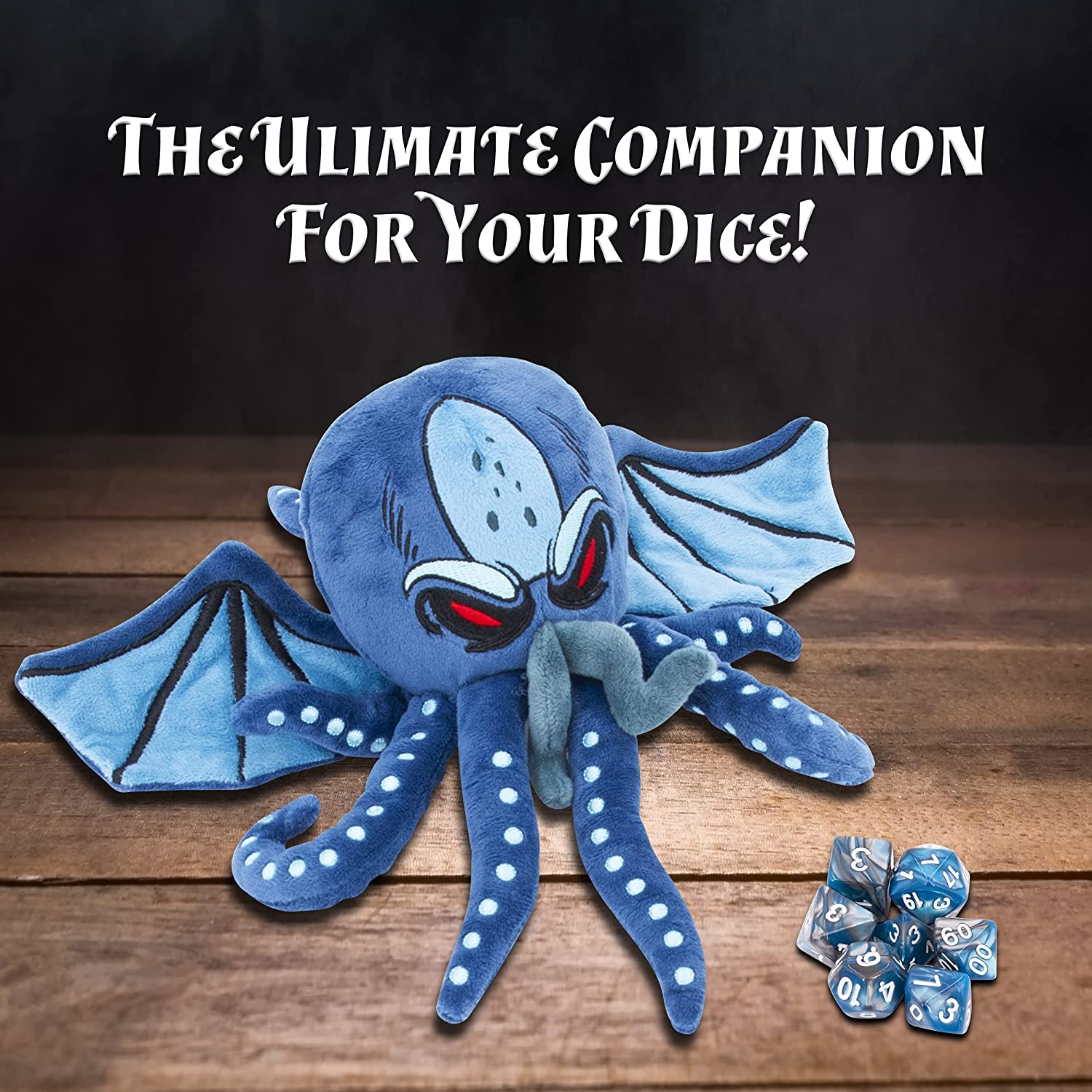 CASEMATIX Soft Dice Case & Dice Holder with 7 RPG Dice & 9.5