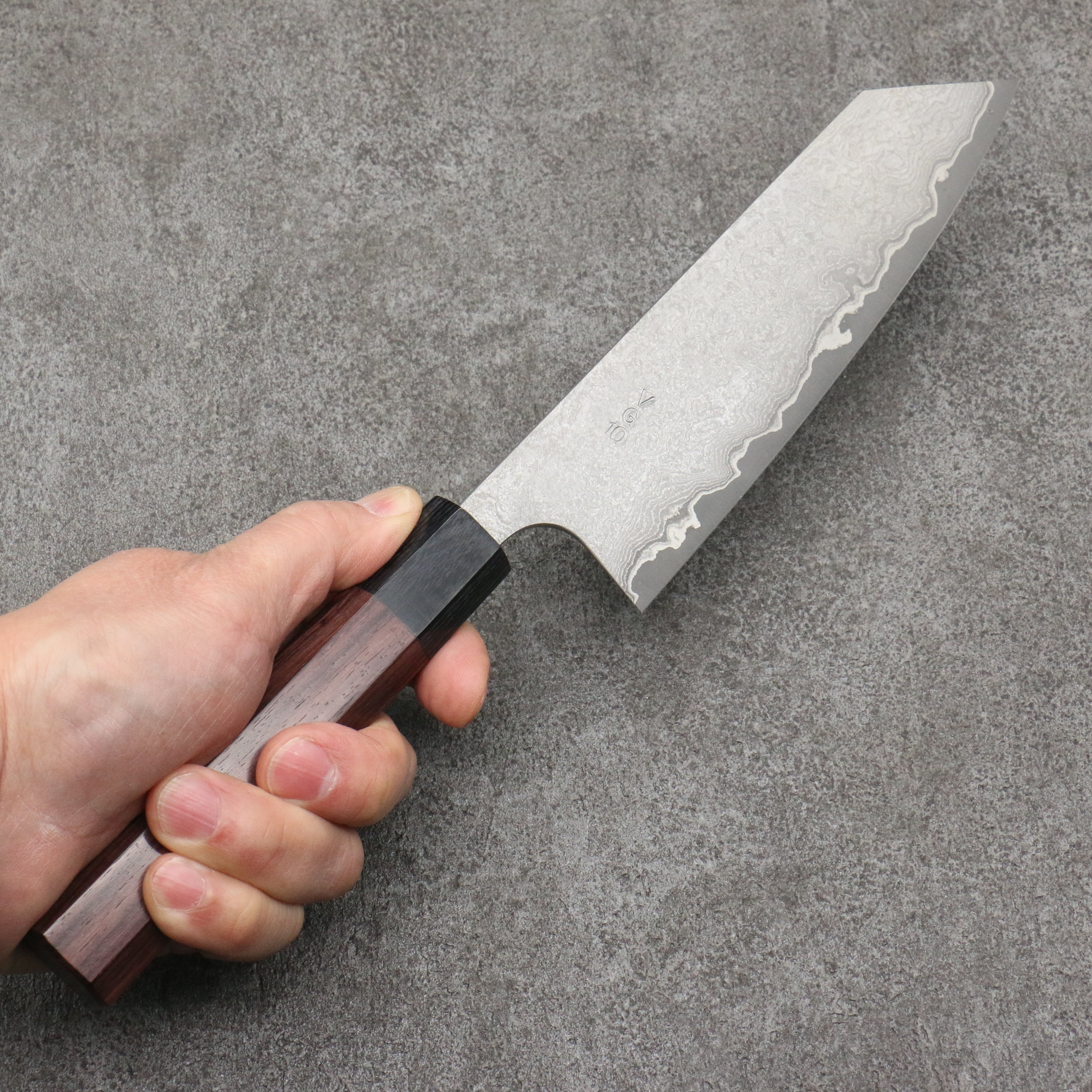Premium Nao Yamamoto VG10 Black Damascus Bunka Knife 165mm - Japanese Kitchen Knife with Shitan Handle for Slicing, Dicing & Precision Cutting - Perfect for Chefs & Home Cooks