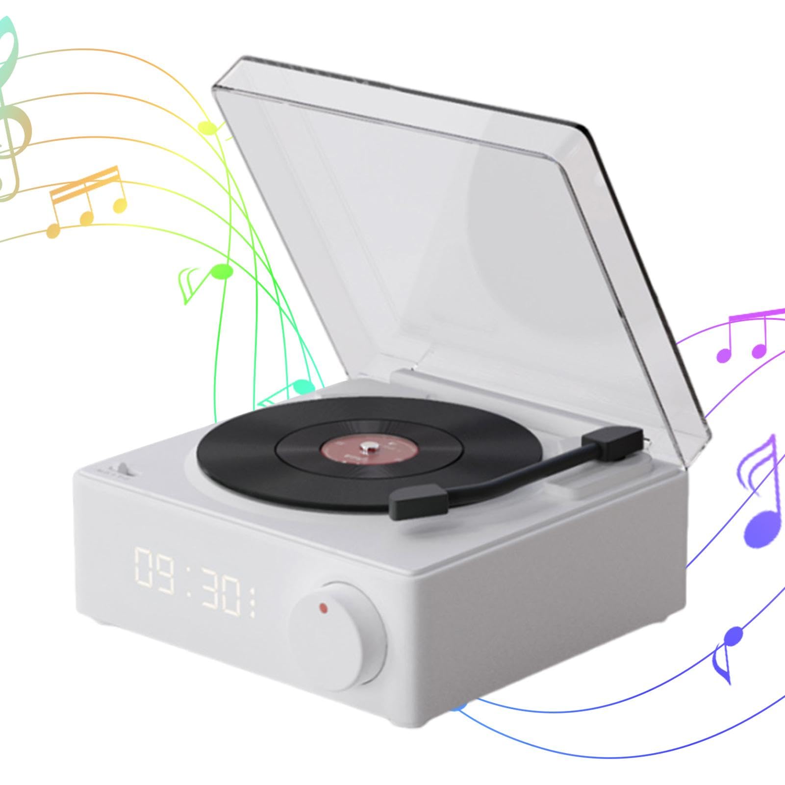 Wireless Vertical Record Player with Built-in Speakers | Portable Smart Turntable for Beach, Biking, Garage, Yard, Bedroom | Perfect for Vinyl Enthusiasts and Home Decor