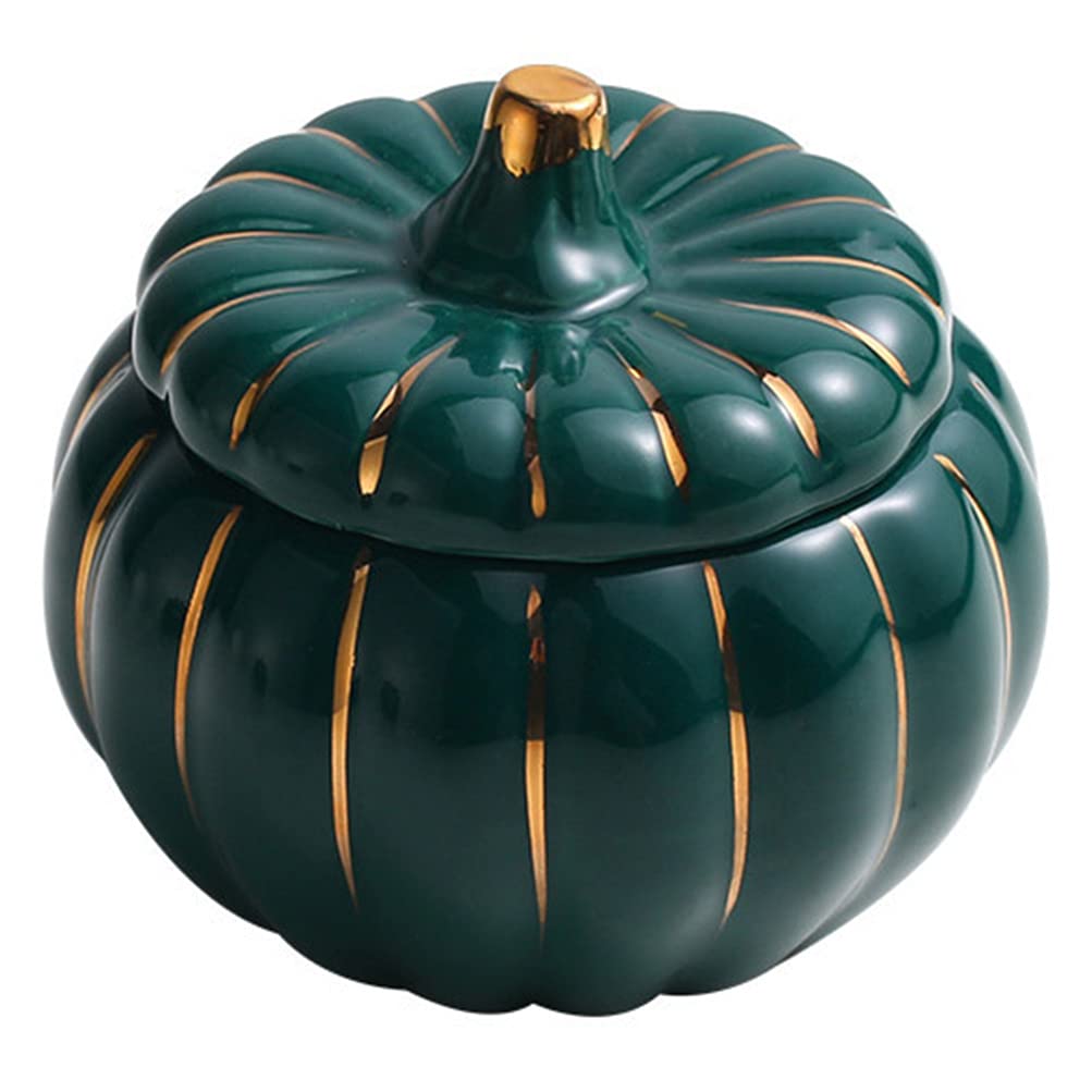 Premium Ceramic Stew Pot with Lid - Pumpkin-Shaped Porcelain Soup Bowl, Food Storage Jar & Jewelry Box - Versatile Serving Dish for Candy, Snacks & Home Decor - Ideal for Kitchen, Dining & Gift Giving