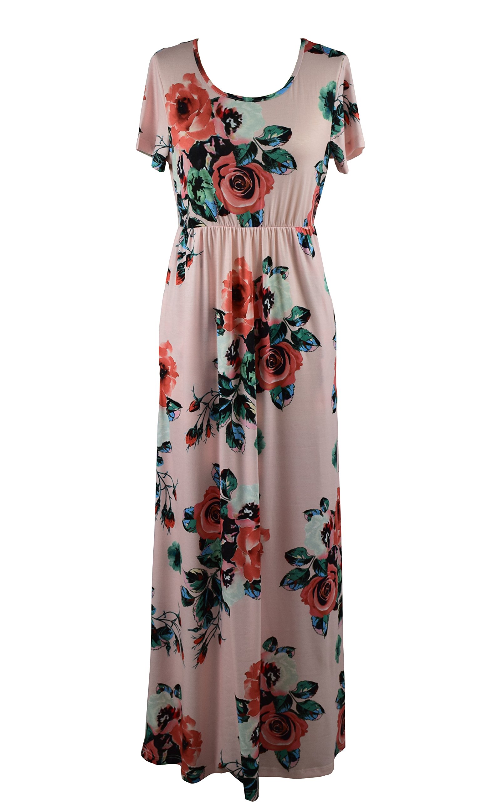 Mommy and Me Maxi Dresses - Bohemian Floral Printed Matching Outfits for Mother and Daughter | Perfect for Family Photos, Vacations & Special Occasions