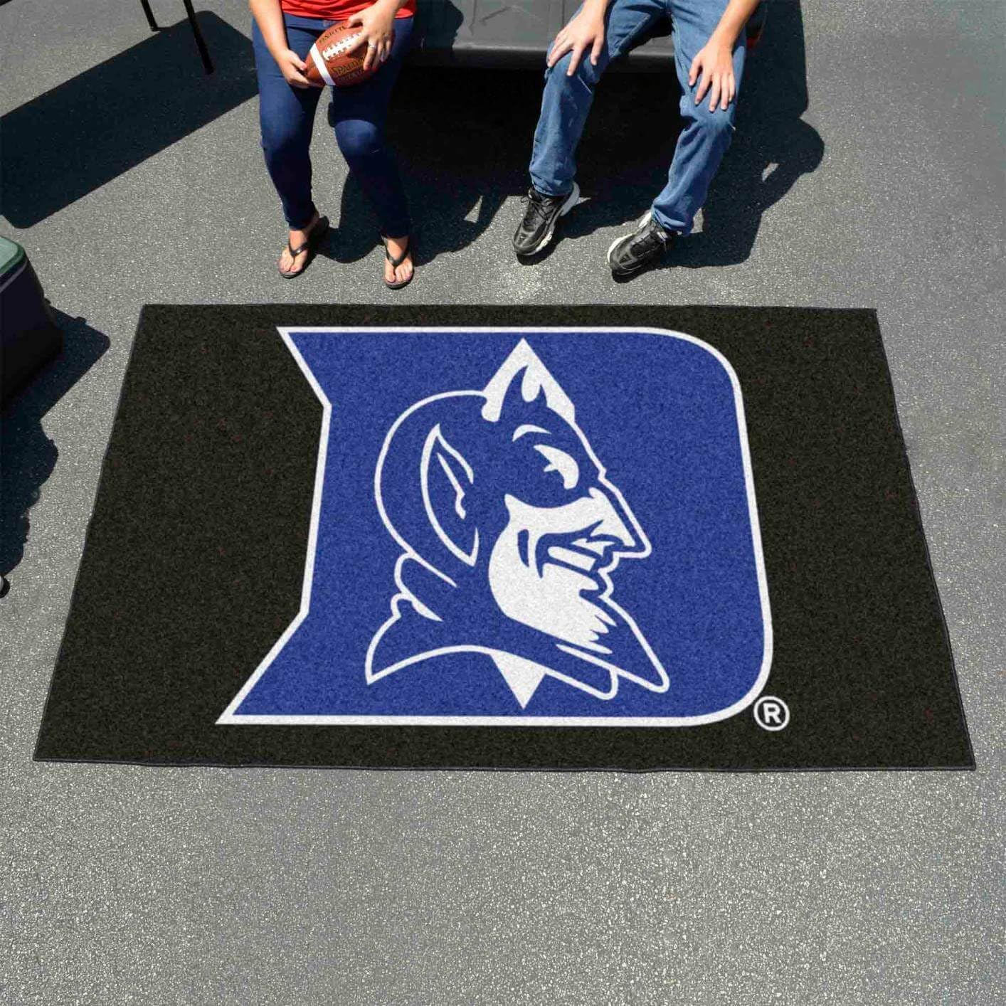 Duke University Blue Devils 5' x 8' Ulti-Mat Area Rug by Fan Mats – Durable Indoor/Outdoor College Team Fan Rug for Game Room, Dorm, or Living Room Decor