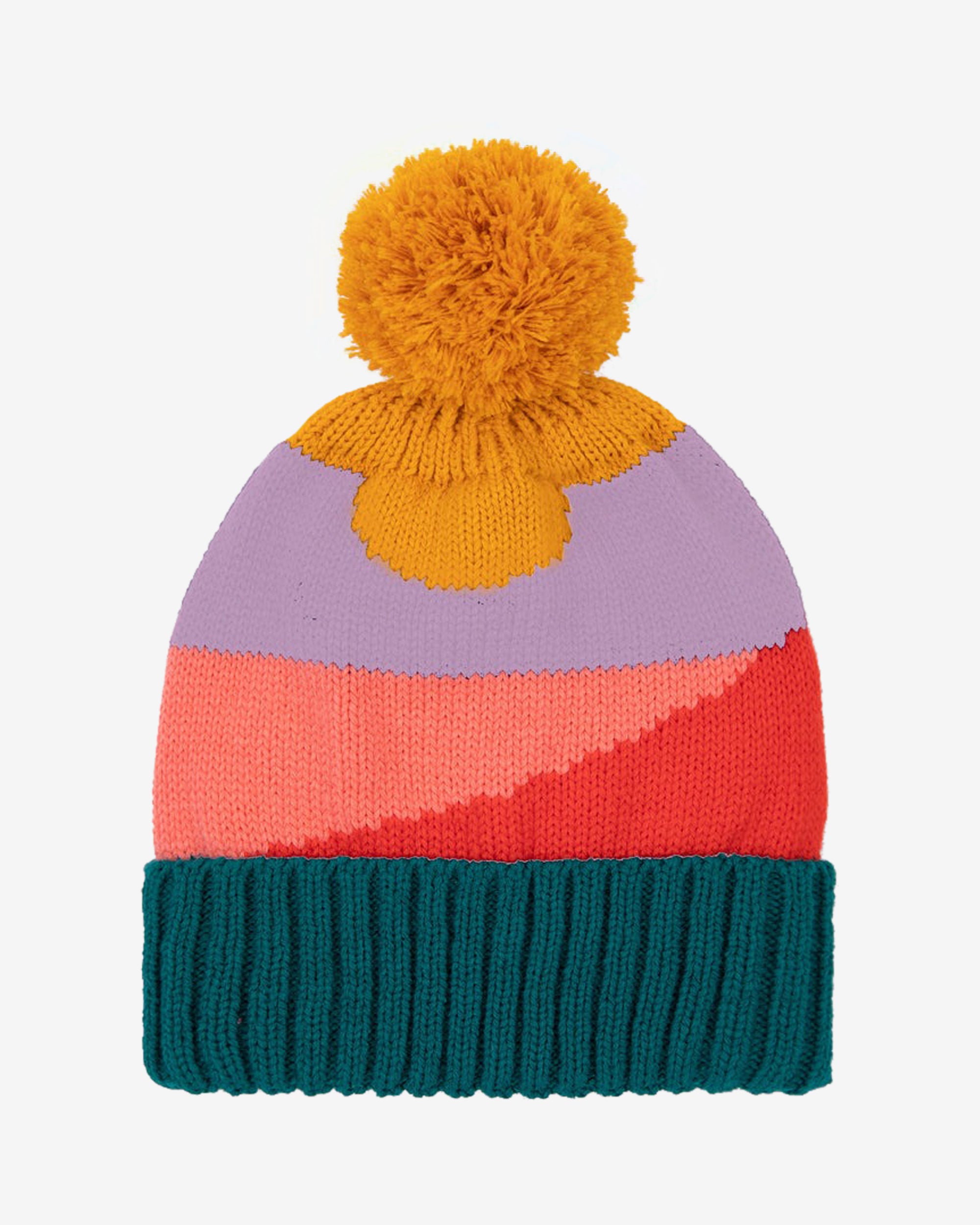 Miss Pompom Dawn Beanie - Soft Winter Knit Hat for Women 2023, Warm Fleece Lined Cuff, Stylish Cold Weather Accessory for Outdoor Activities, Snowboarding, and Casual Wear