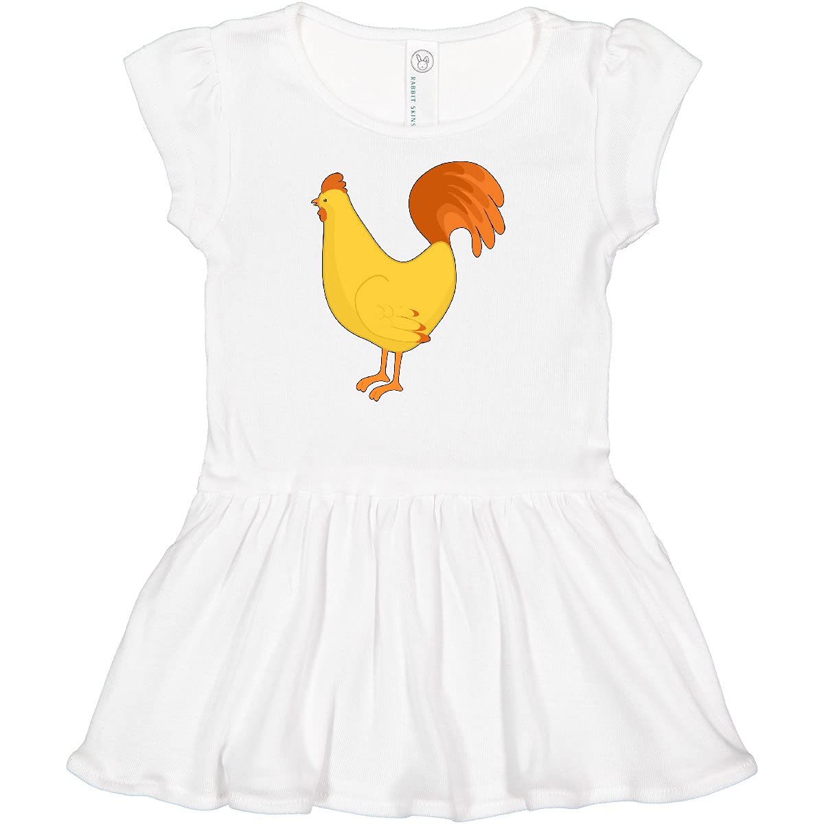 Inktastic Adorable Yellow Chicken Baby Dress - Soft & Comfortable Infant Outfit for Girls & Boys - Perfect for Playdates, Parties & Photo Shoots
