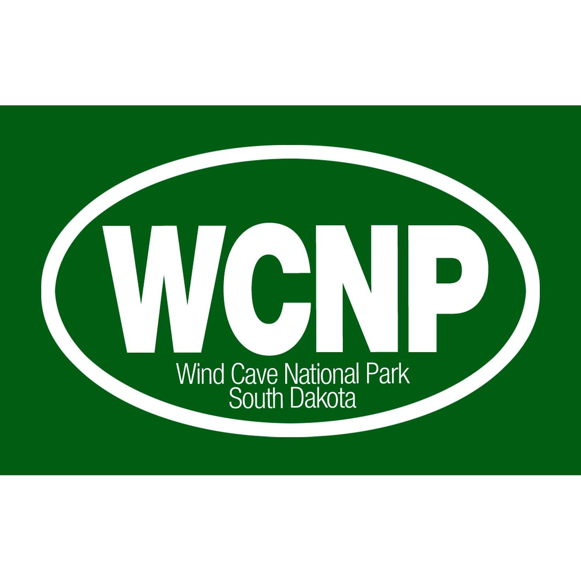 Wind Cave National Park Oval Car Bumper Sticker - Durable Vinyl Decal for Cars, Laptops, Water Bottles | Perfect for National Park Lovers & Outdoor Enthusiasts