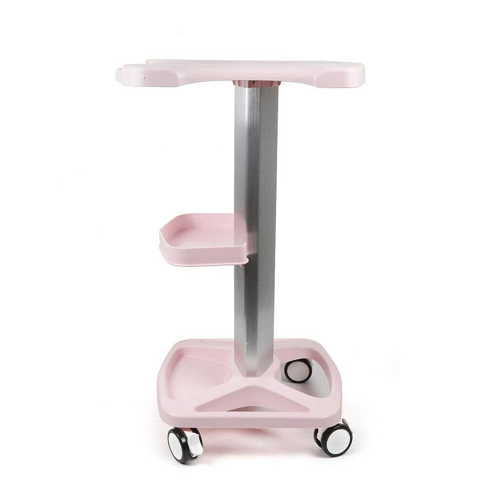 Professional Salon Medical Trolley - Rolling Hair Cart with Instrument Tray | Mobile Beauty Storage Stand for Hair Stylists & Spa Services | Pink Beauty Tool Organizer | Perfect for Salon, Spa & Home Hair Care