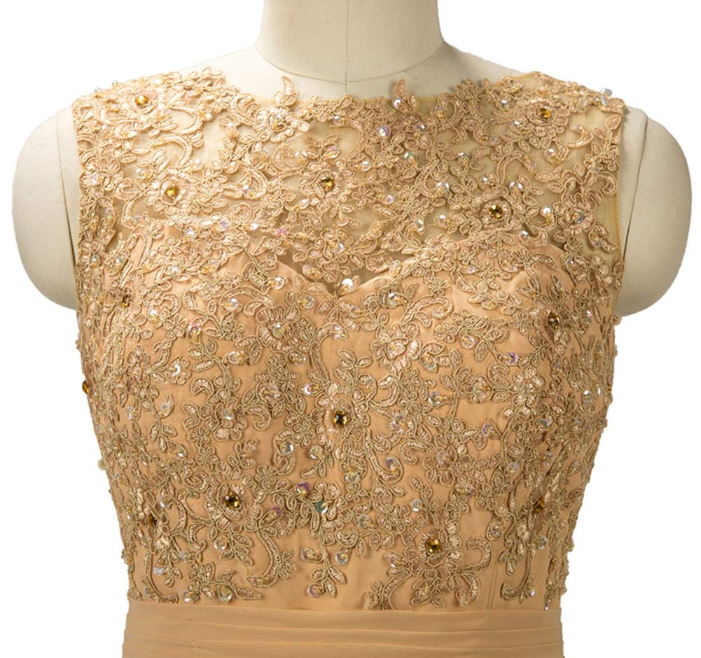 Elegant Long Beaded Chiffon Bridesmaid Dress for Women - Formal Prom Gown for Weddings, Parties & Special Occasions