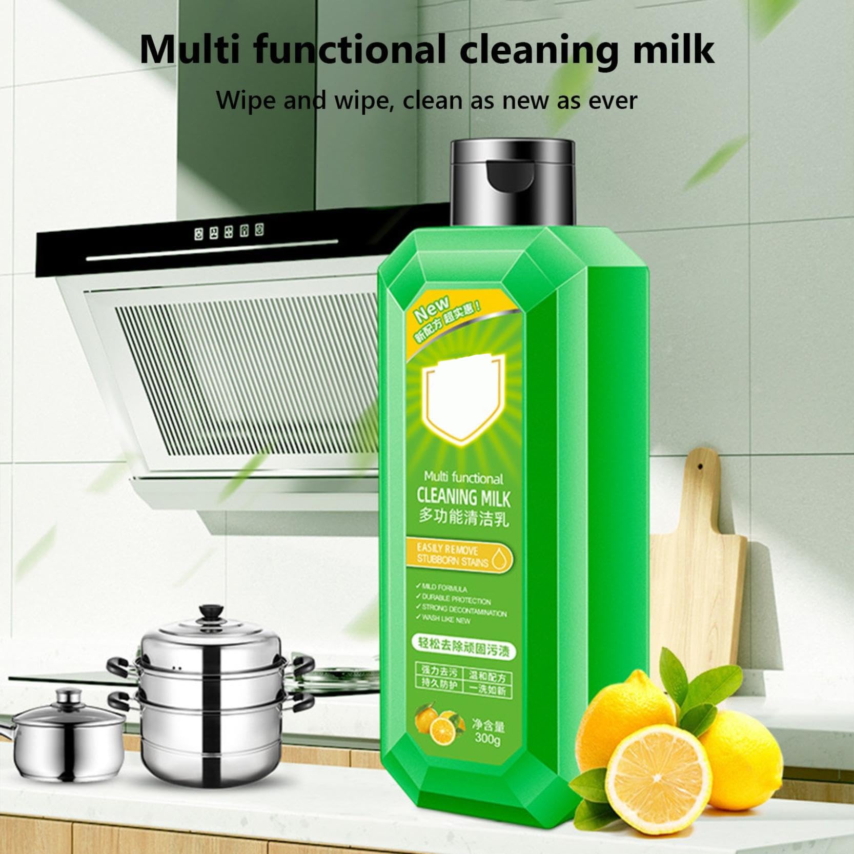 300g Powerful Multi-Purpose Cleaner - All-in-One Foam Cleaning Spray for Kitchen, Bathroom, Car & Home | Stain Remover, Degreaser & Disinfectant | Safe for Countertops, Tiles, Appliances & Upholstery