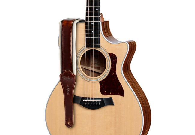 Taylor Guitars Renaissance 2.5 Leather Guitar Strap - Premium Adjustable Shoulder Strap for Acoustic & Electric Guitars - Perfect for Performances, Studio Sessions & Travel