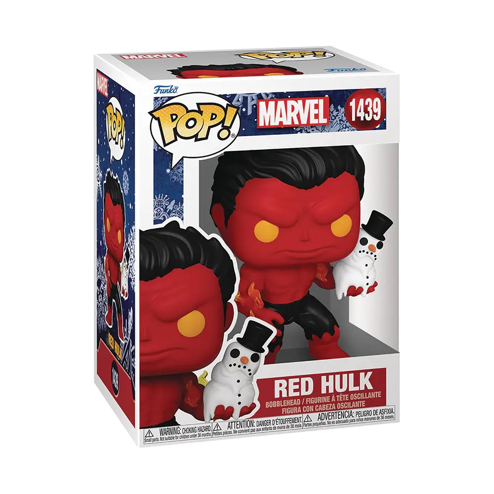 Funko POP! Marvel Holiday Red Hulk Collectible Vinyl Figure - Perfect for Christmas Decorations, Superhero Gifts & Marvel Collections