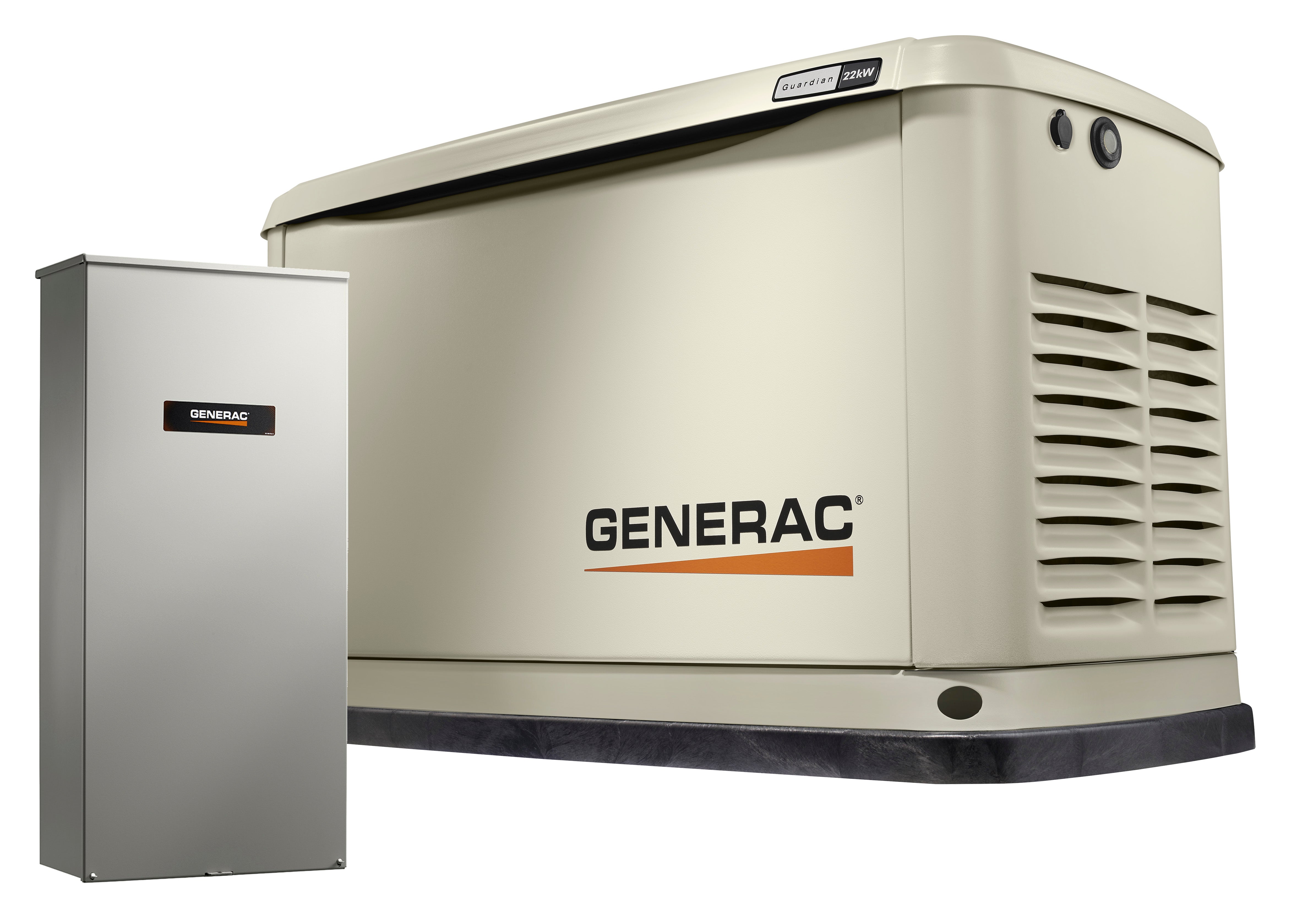 Generac Guardian 7043 22kW Automatic Standby Generator with WiFi & 200A Transfer Switch - Whole House Backup Power for Emergencies & Power Outages - Home & Business Use