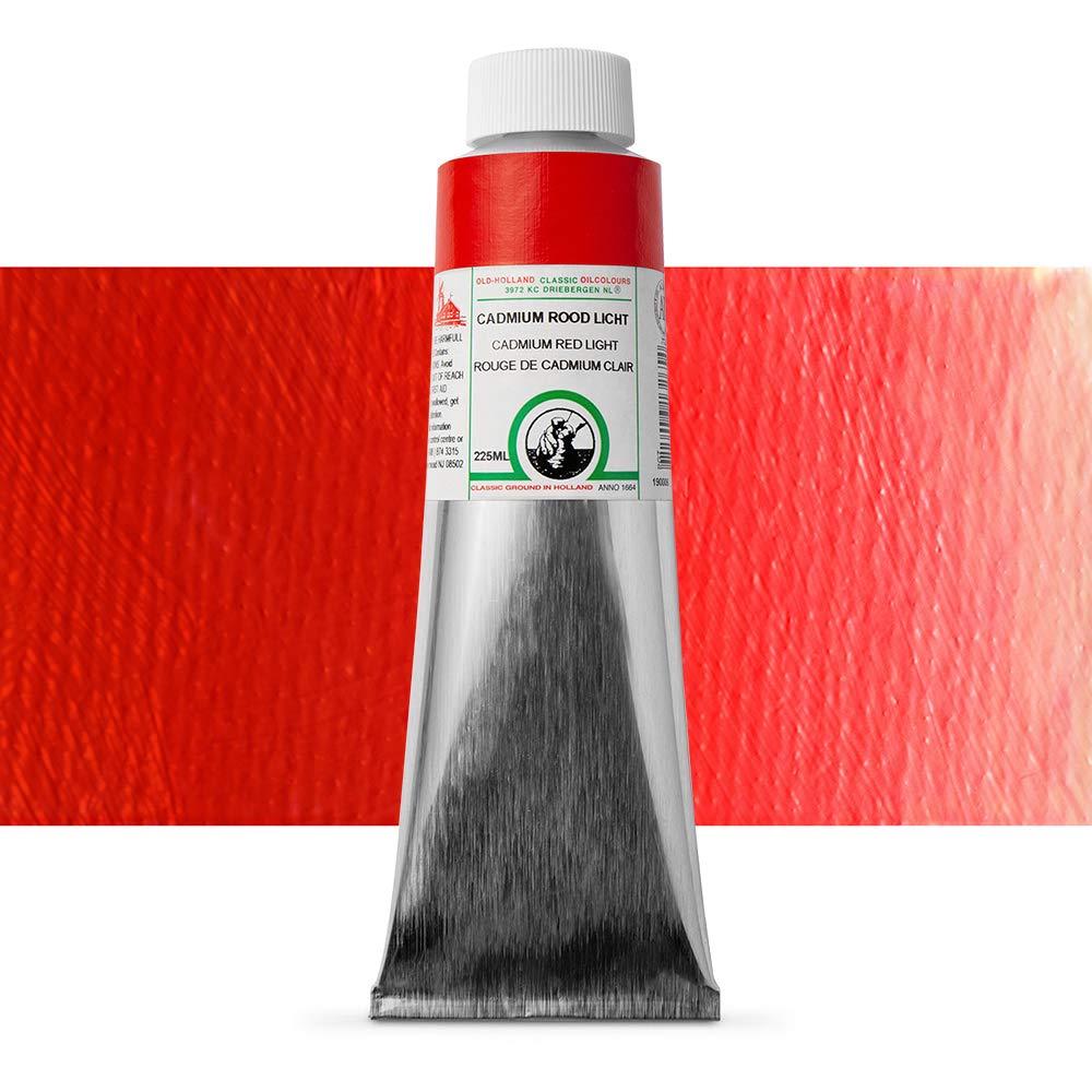 Old Holland Classic Oil Color - Cadmium Red Light 225ml Tube | Professional Artist Paint for Canvas & Fine Art | Perfect for Oil Painting, Portraits & Landscape Artwork