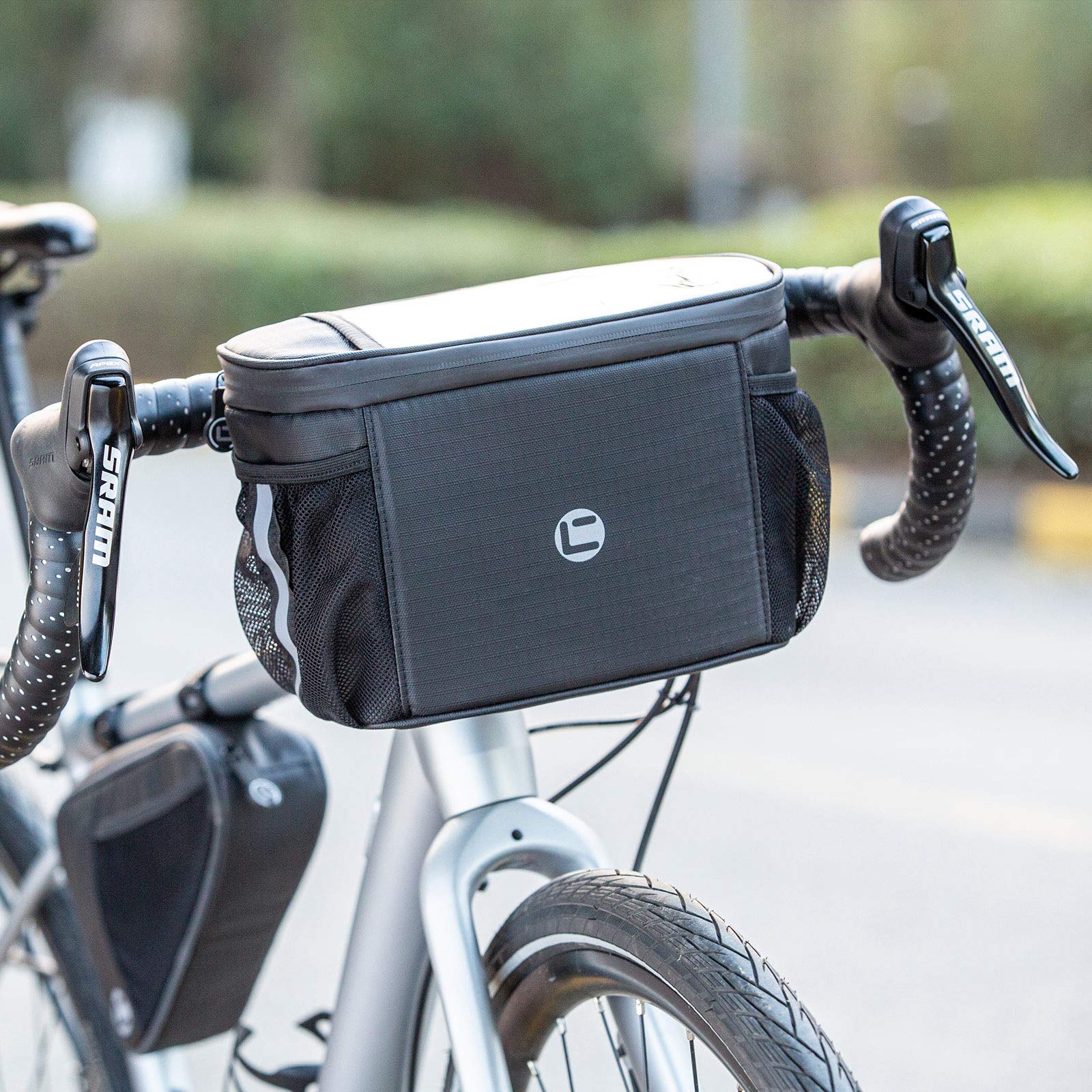 BAIGIO 4L Bike Handlebar Bag - Waterproof Cycling Pack with Touchscreen Pocket for Outdoor Rides